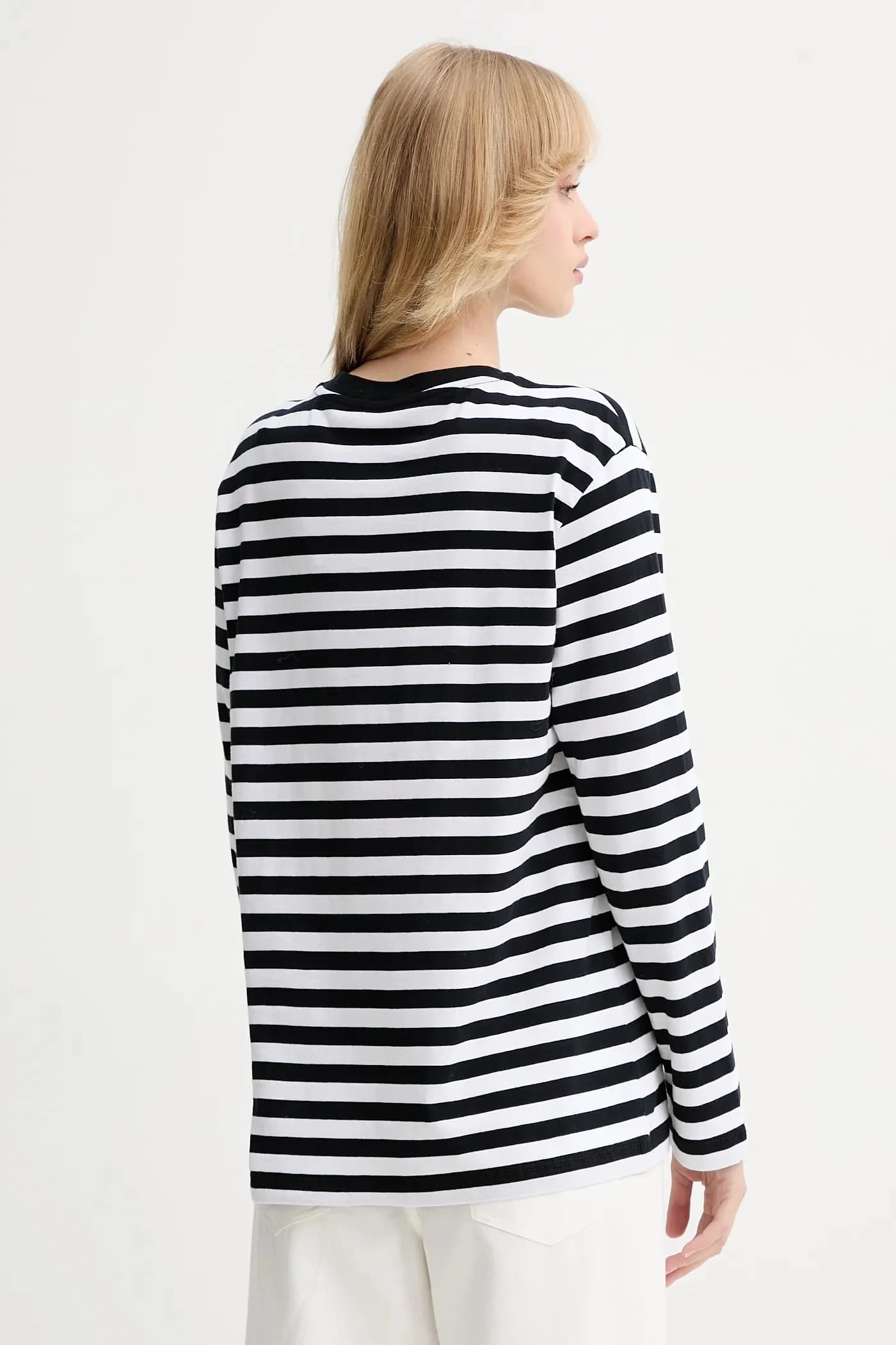 Хлопковая рубашка с длинным рукавом - фото 3