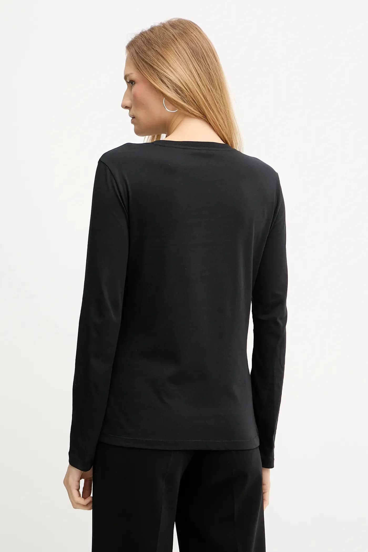 Хлопковая рубашка с длинным рукавом - фото 3