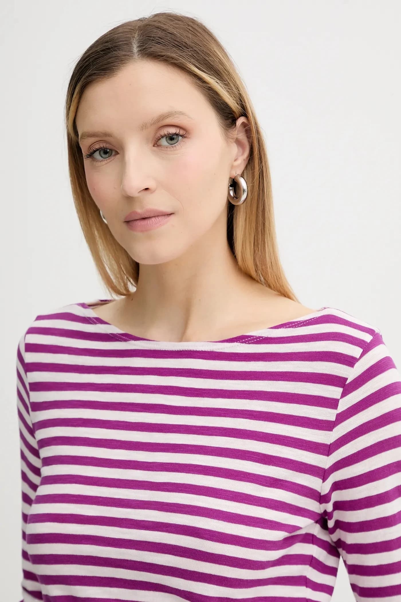 Хлопковая рубашка с длинным рукавом - фото 4