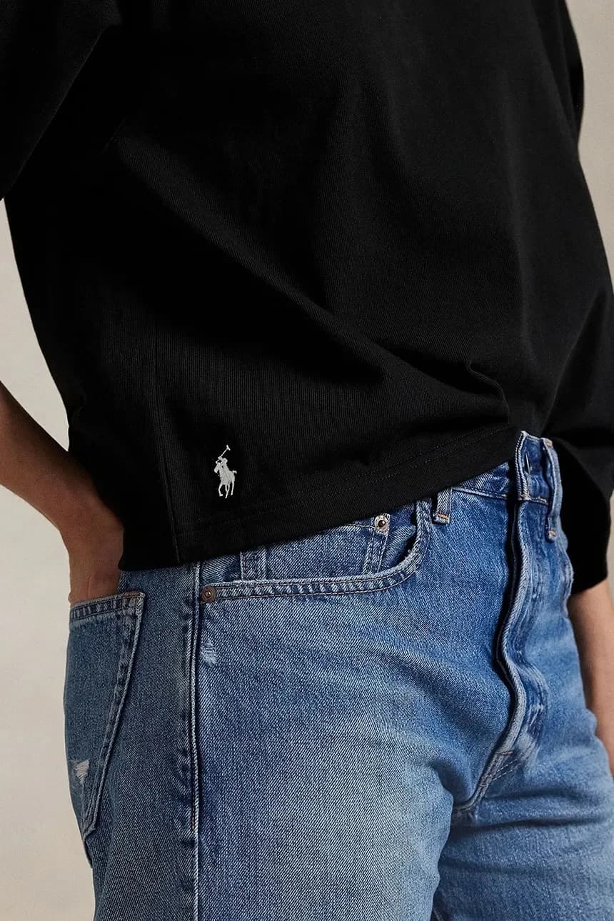 Хлопковая рубашка с длинным рукавом - фото 4