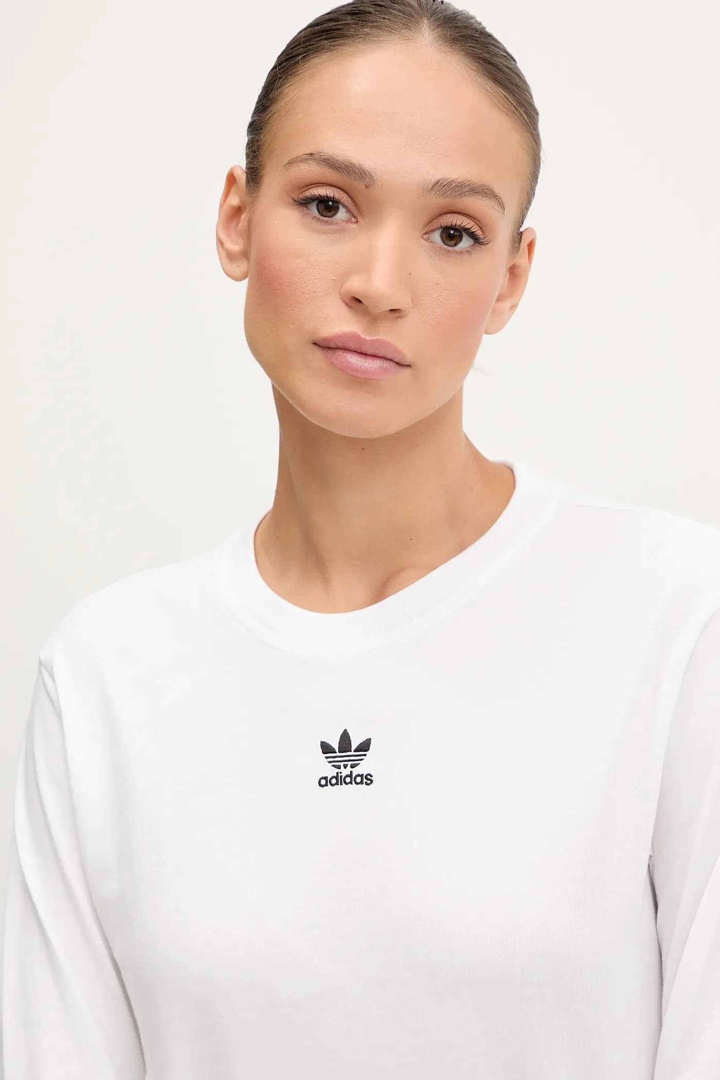 Хлопковая рубашка Essentials с длинными рукавами - фото 4