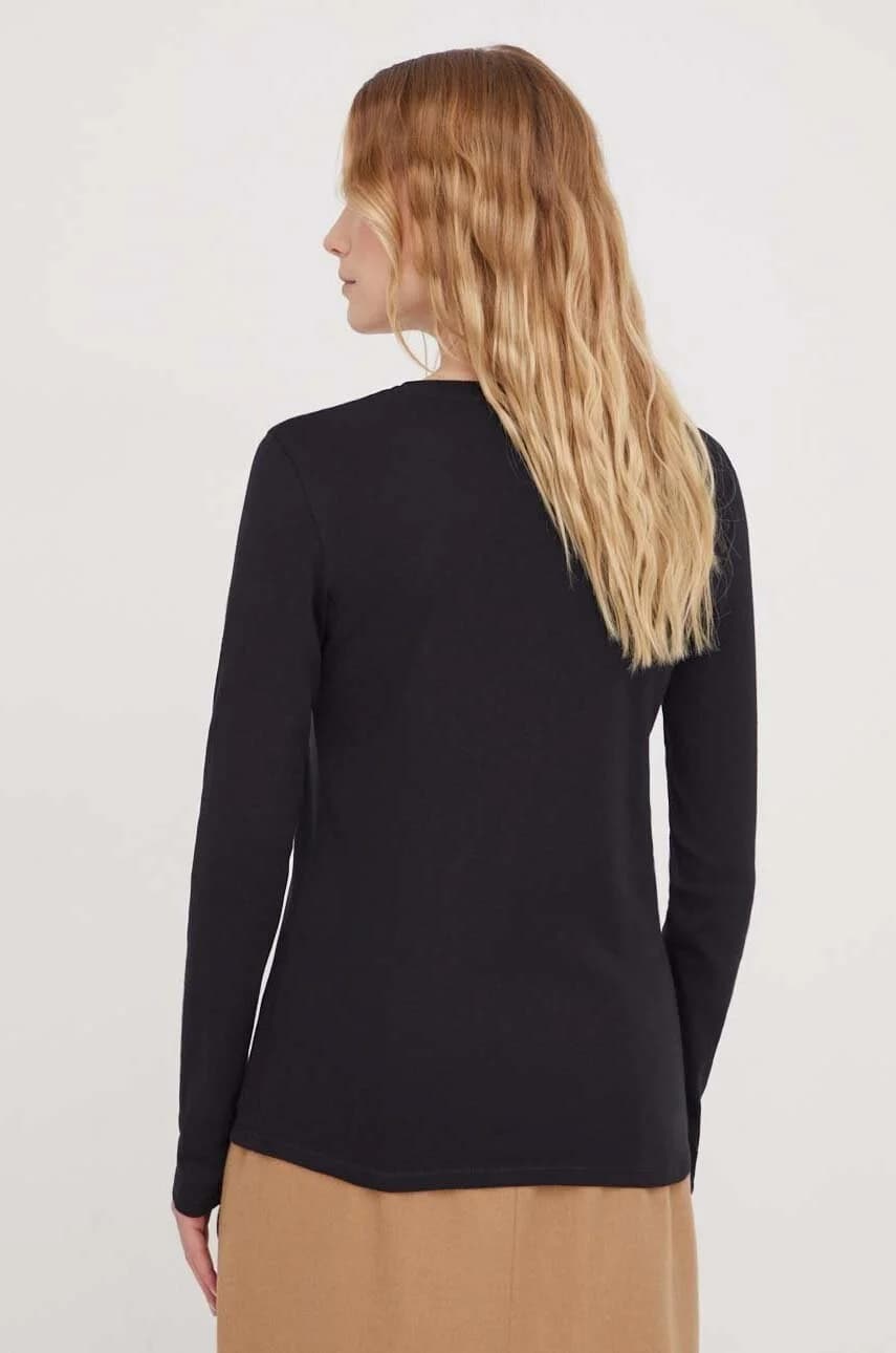 Хлопковая рубашка с длинным рукавом - фото 3