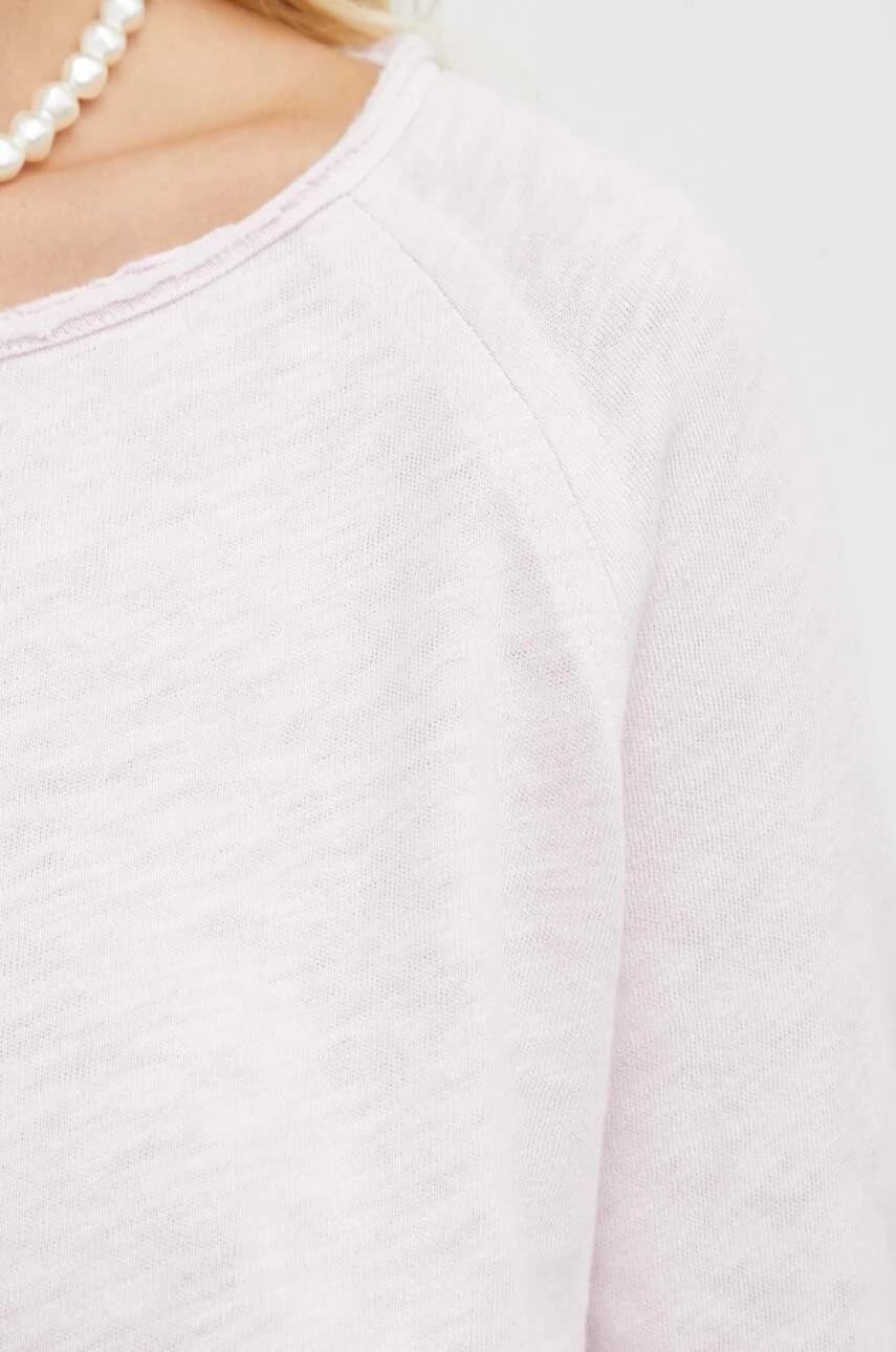 Хлопковая ФУТБОЛКА с длинными рукавами ML COL BATEAU - фото 5