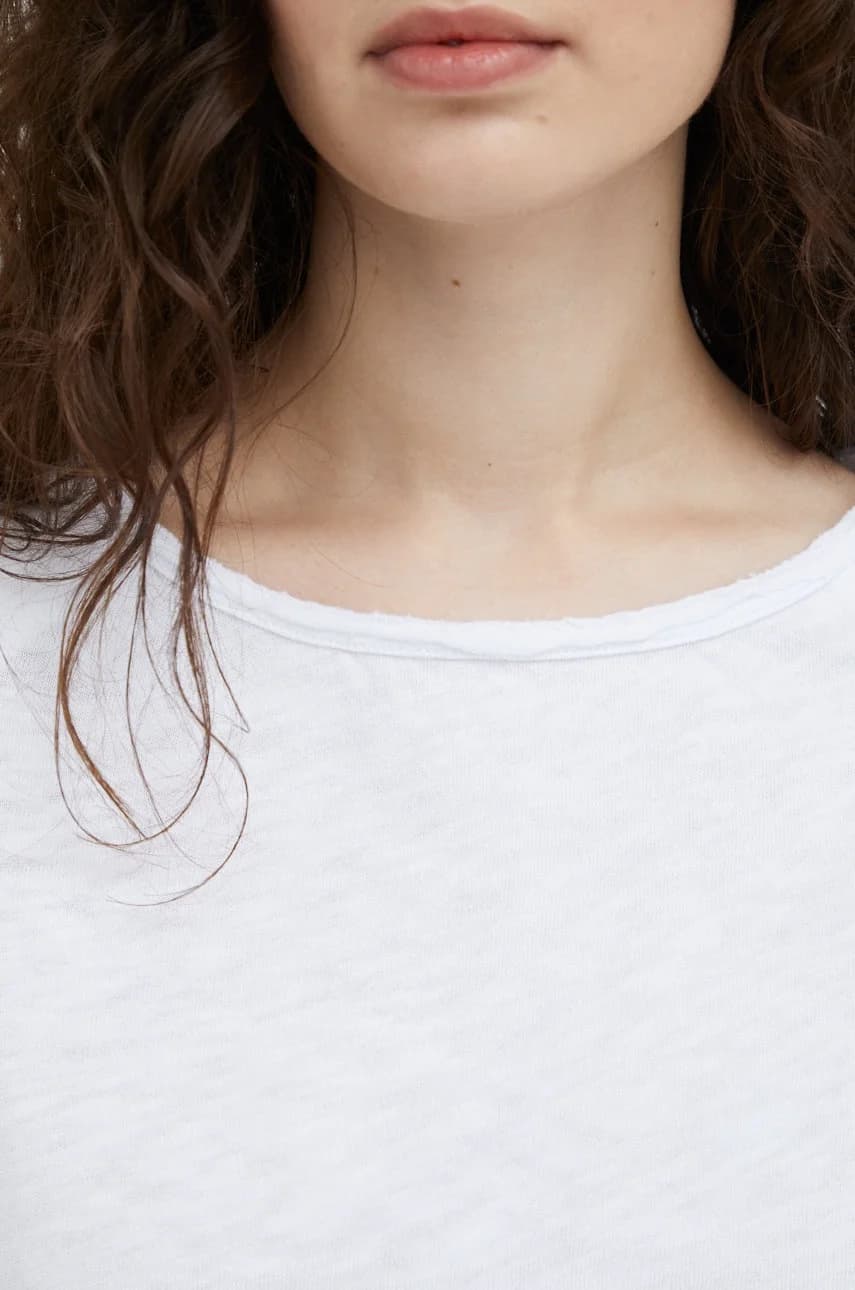 Хлопковая ФУТБОЛКА с длинными рукавами ML COL BATEAU - фото 5