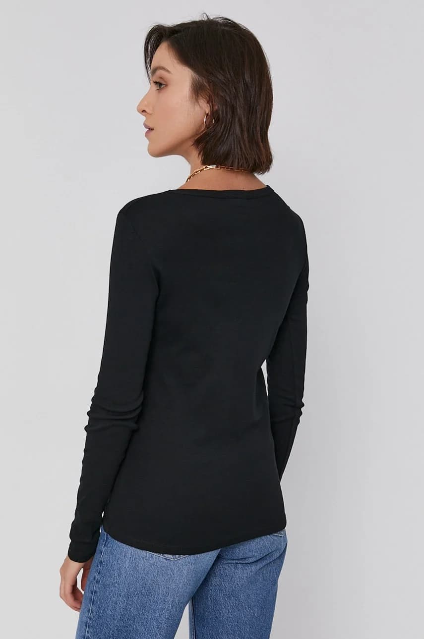 Хлопковая рубашка с длинным рукавом - фото 3