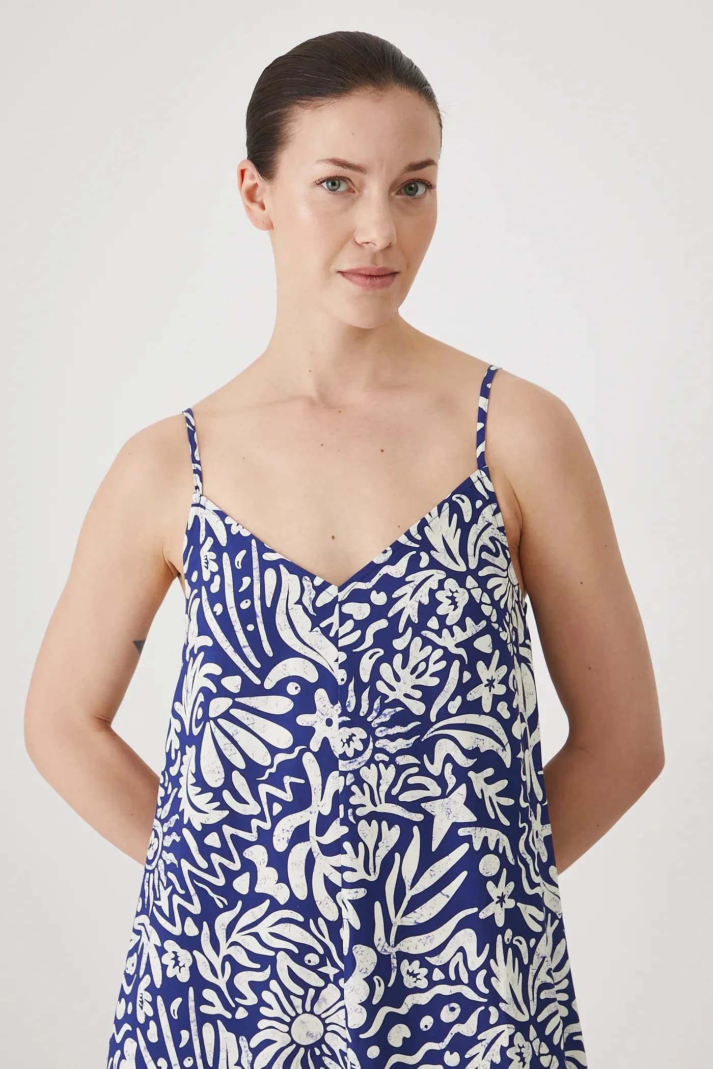 Платье из смесового льна - фото 4