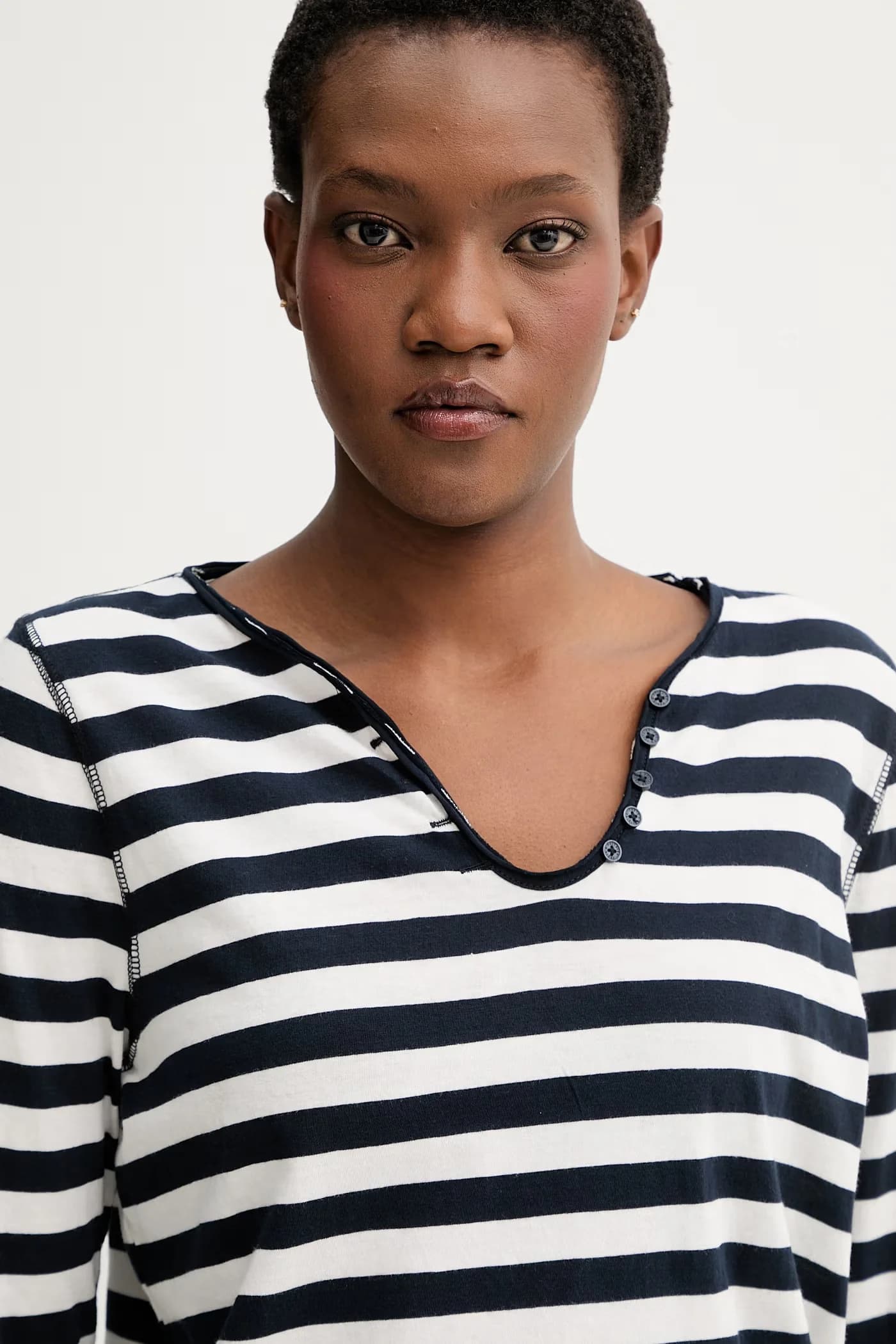 Хлопковая рубашка с длинным рукавом - фото 4