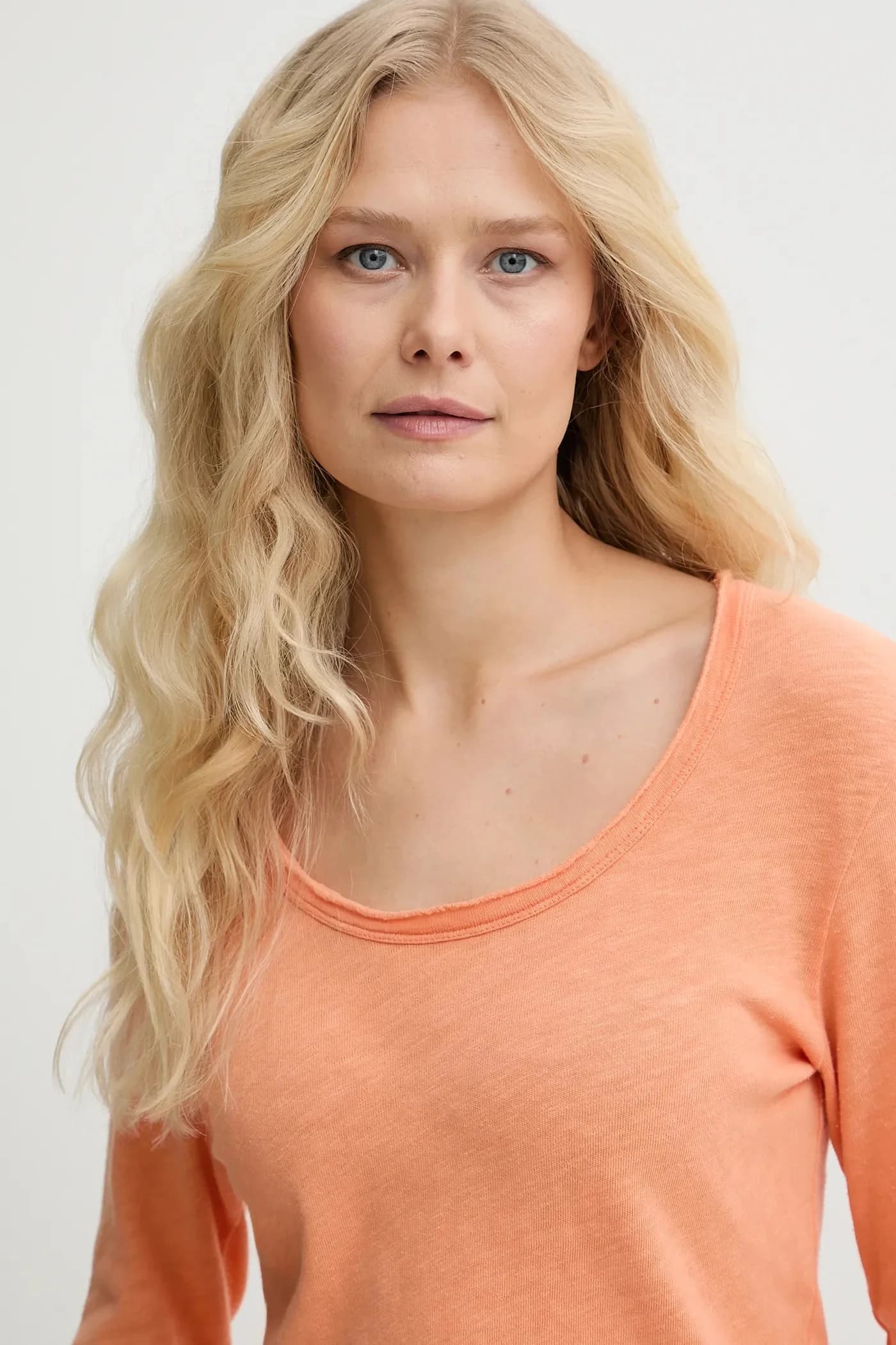 Хлопковая рубашка с длинным рукавом - фото 4