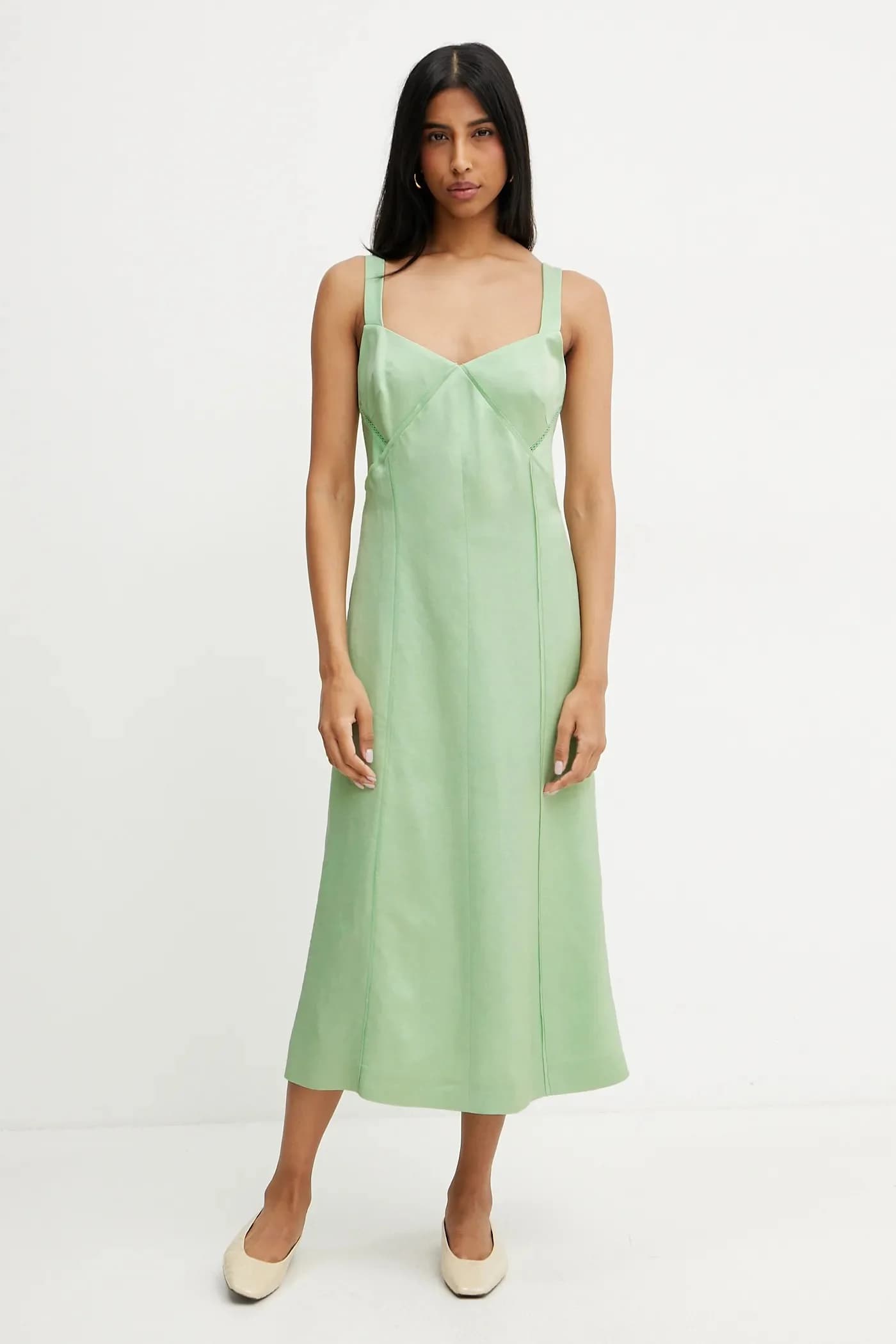 Платье из смесового льна - фото 2