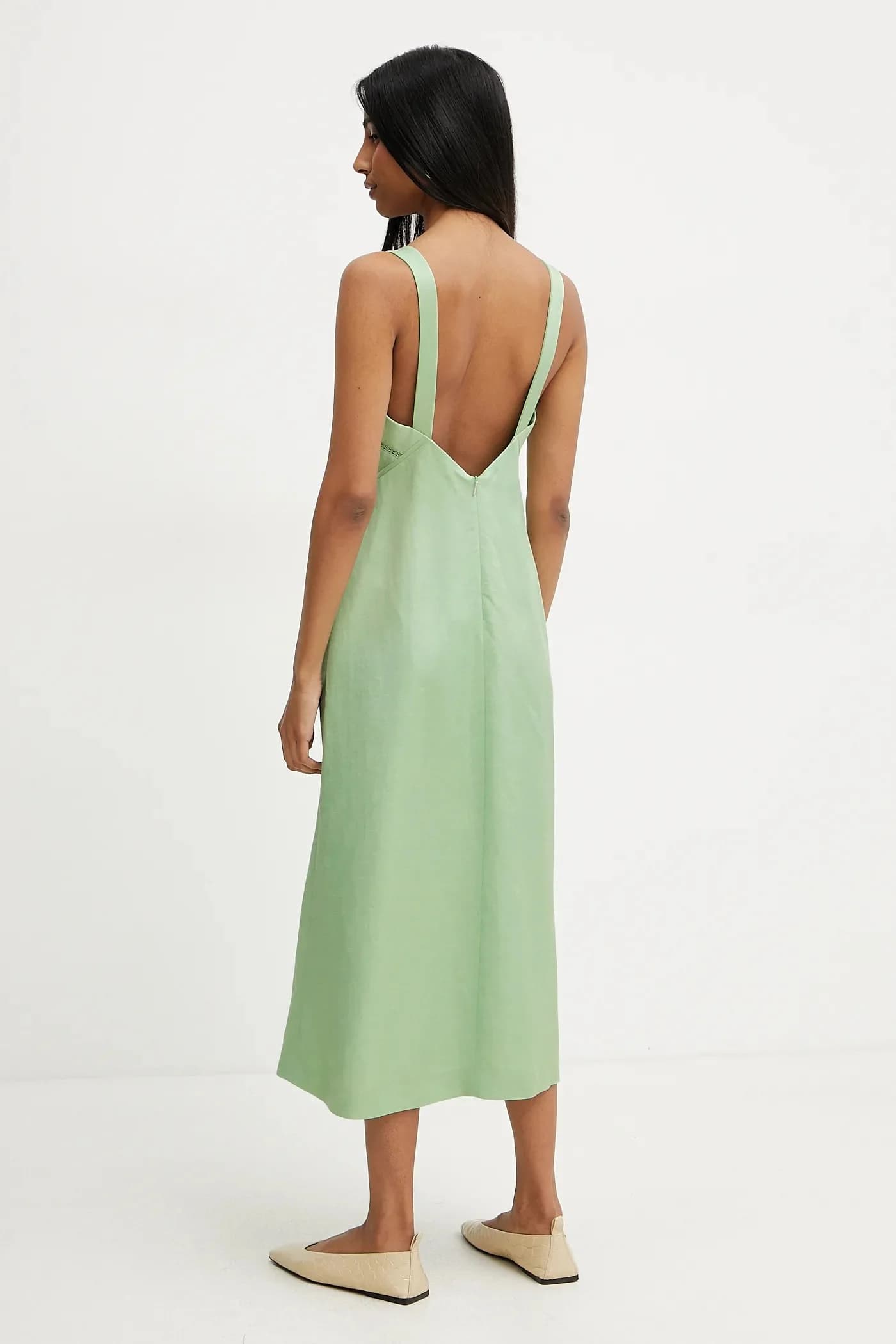 Платье из смесового льна - фото 3