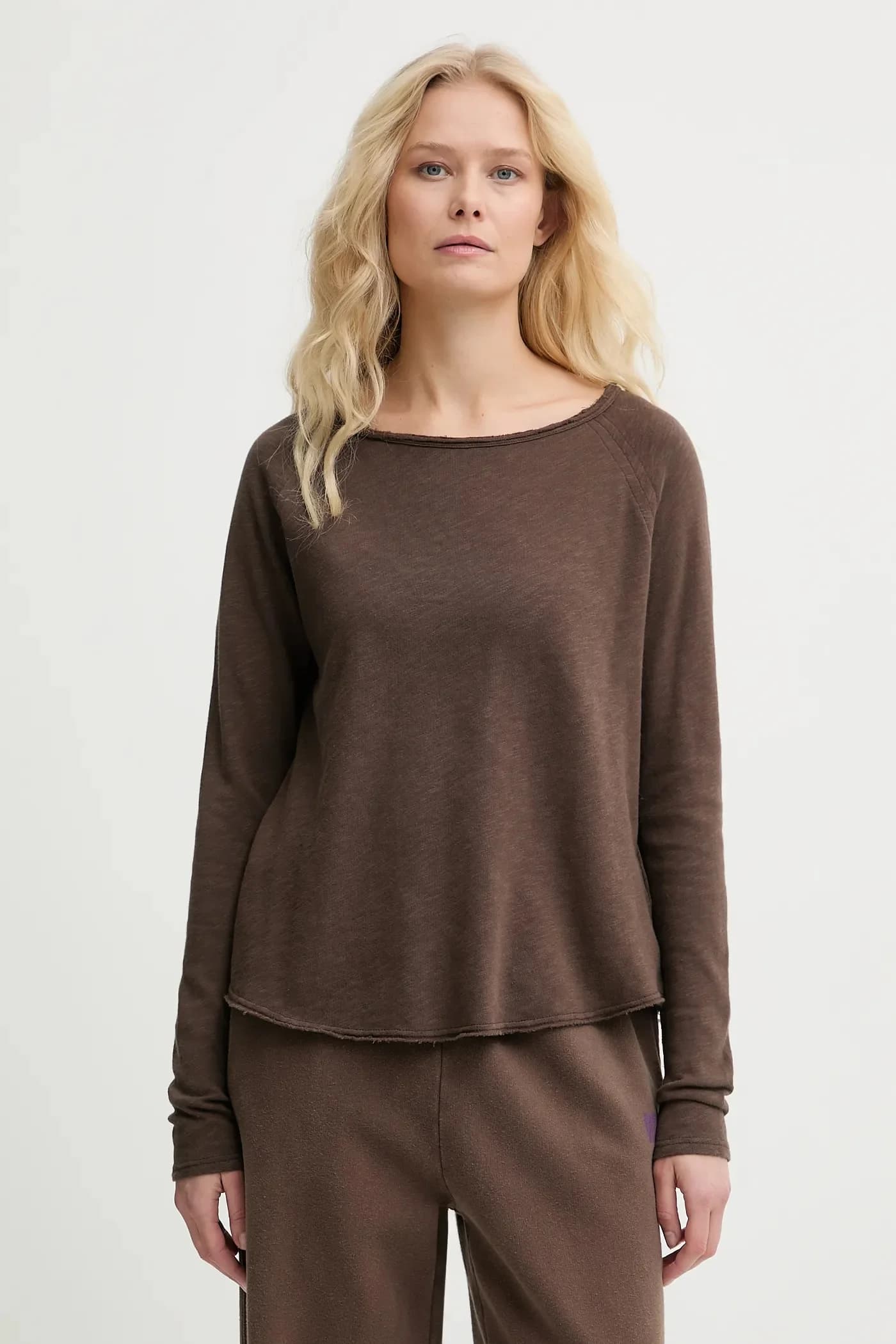 Хлопковая ФУТБОЛКА с длинными рукавами ML COL BATEAU