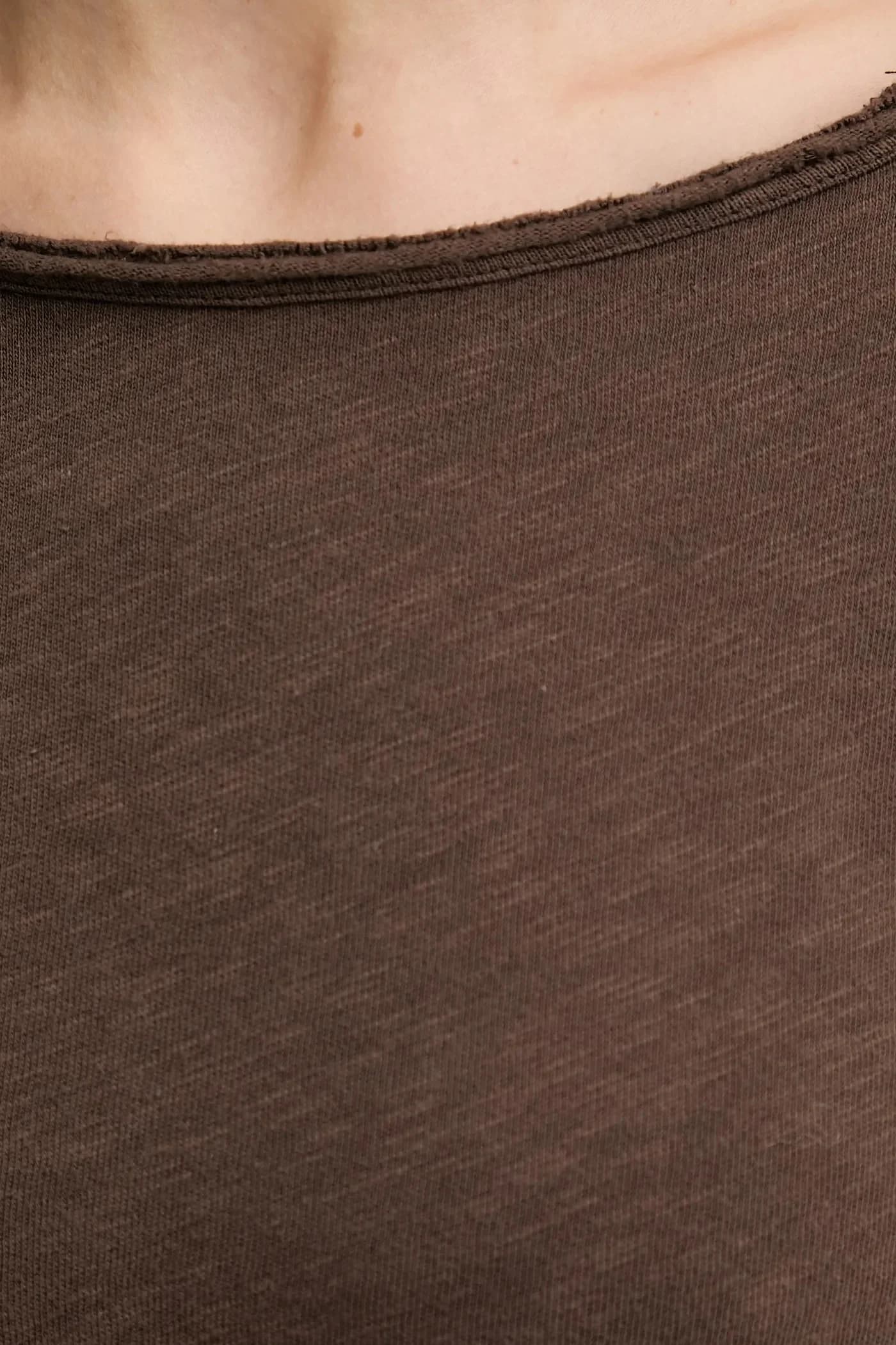 Хлопковая ФУТБОЛКА с длинными рукавами ML COL BATEAU - фото 5