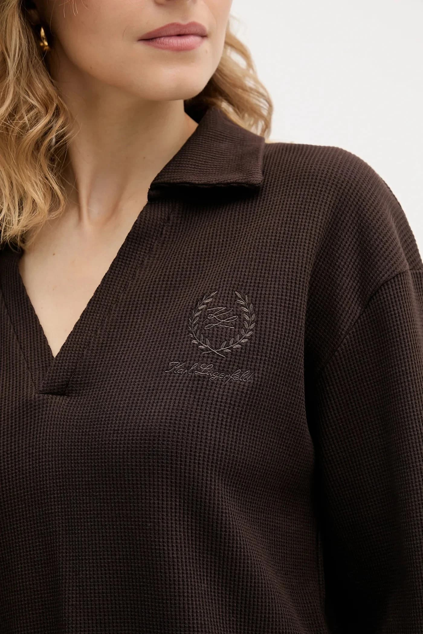 Хлопковая рубашка с длинными рукавами HOTEL KARL - фото 5