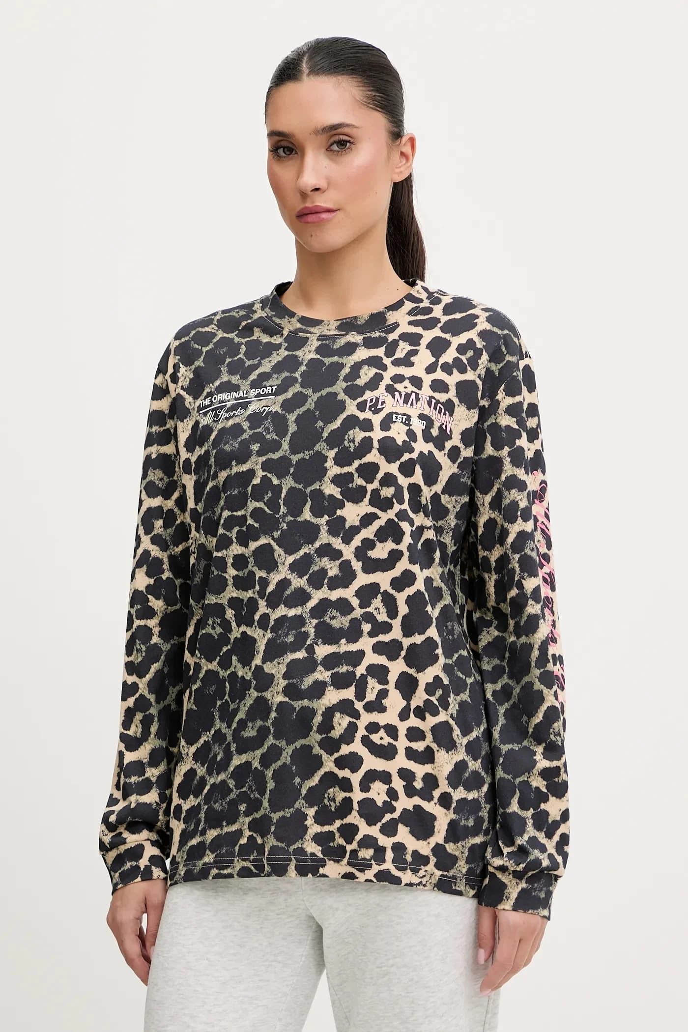 Хлопковая рубашка с длинным рукавом