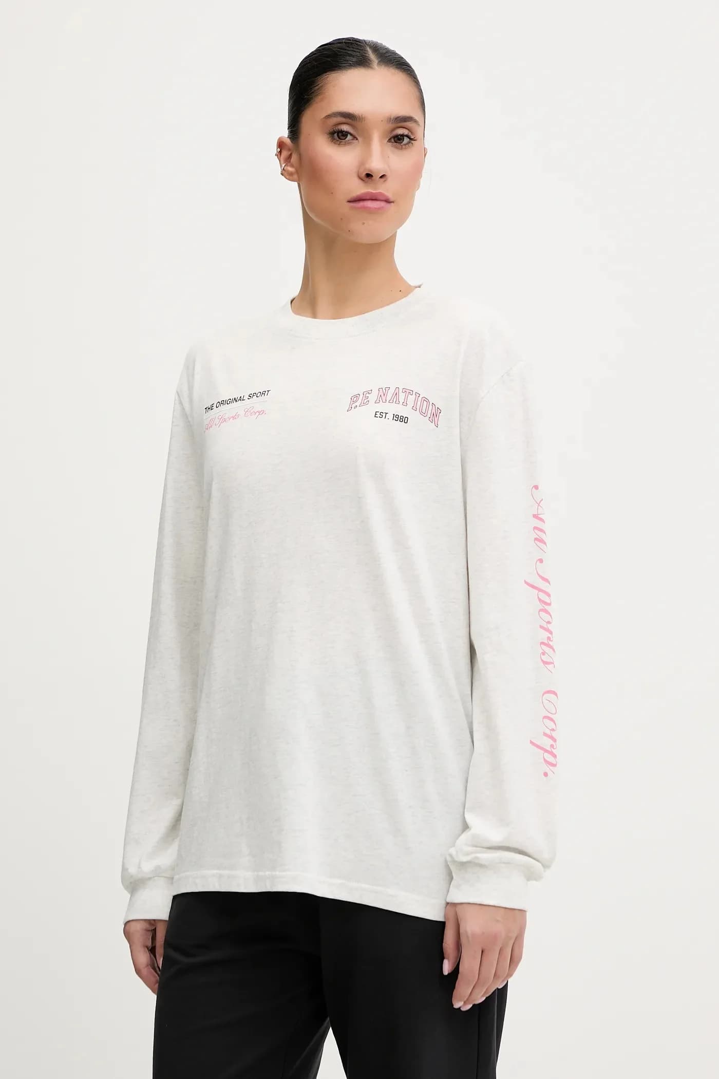 Хлопковая рубашка с длинным рукавом