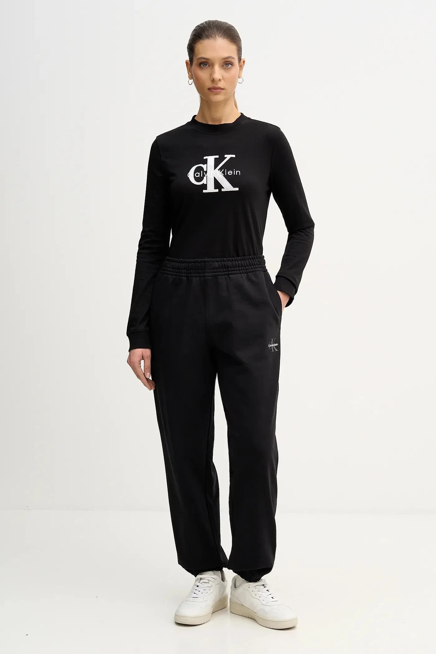 Хлопковая рубашка с длинным рукавом - фото 2