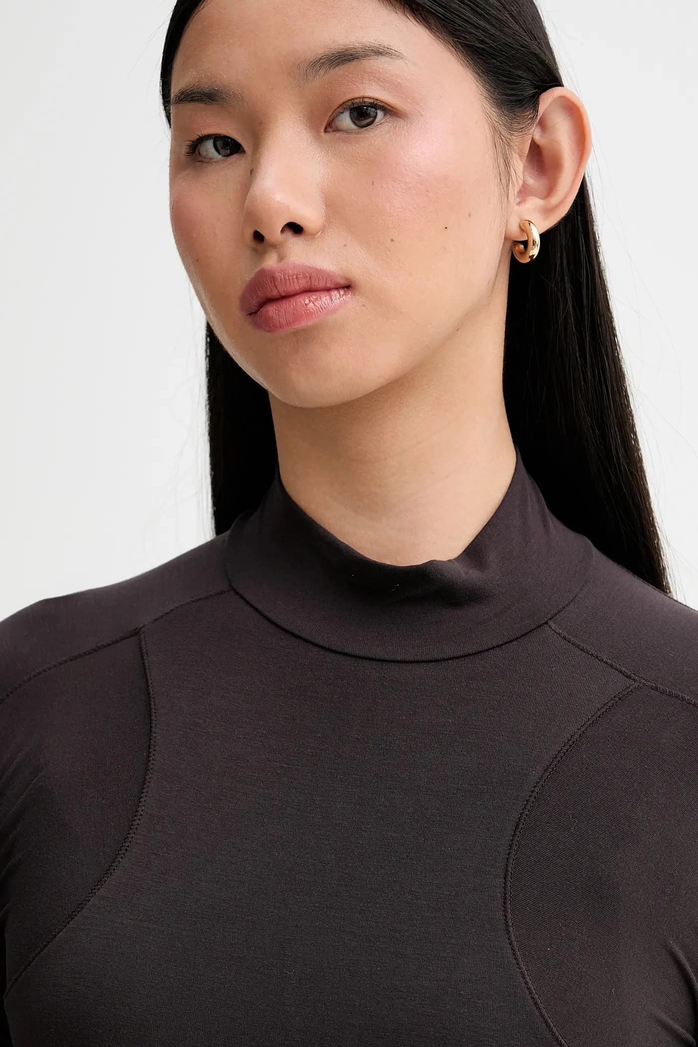 Узкое боди с длинными рукавами - фото 5