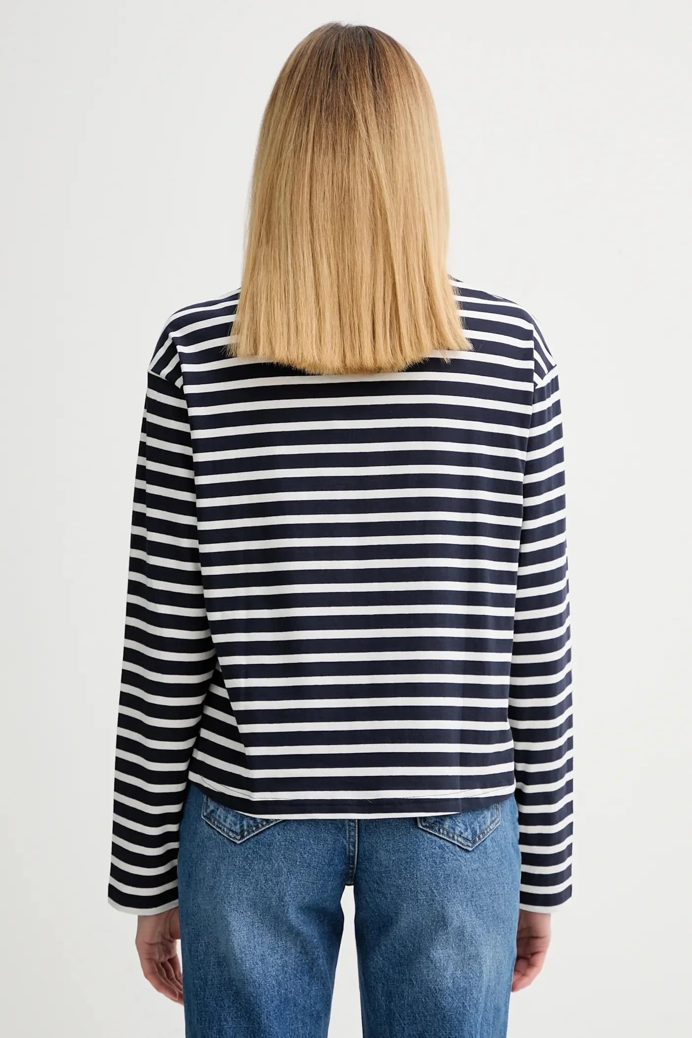 Хлопковая рубашка с длинным рукавом - фото 3