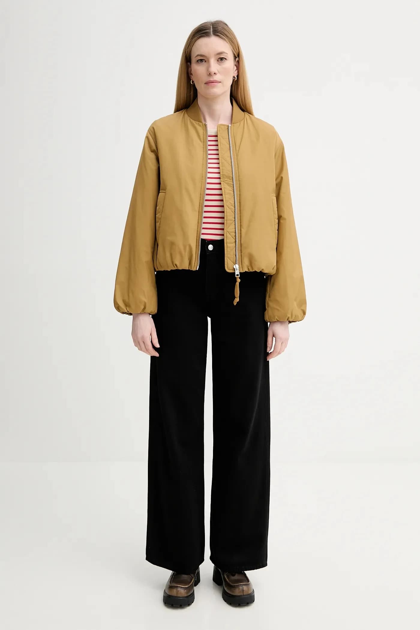 Хлопковая рубашка с длинным рукавом - фото 2