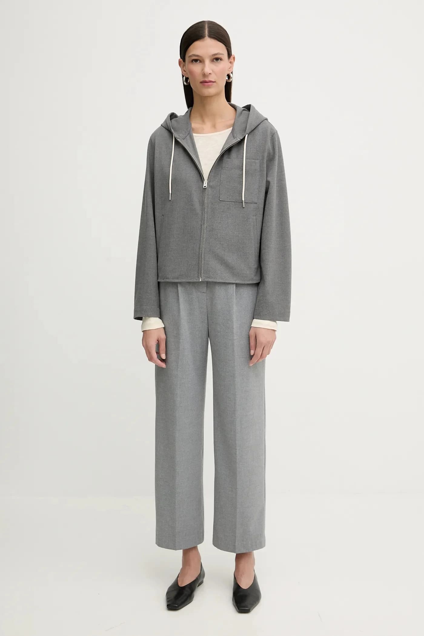 Хлопковая рубашка с длинным рукавом - фото 2