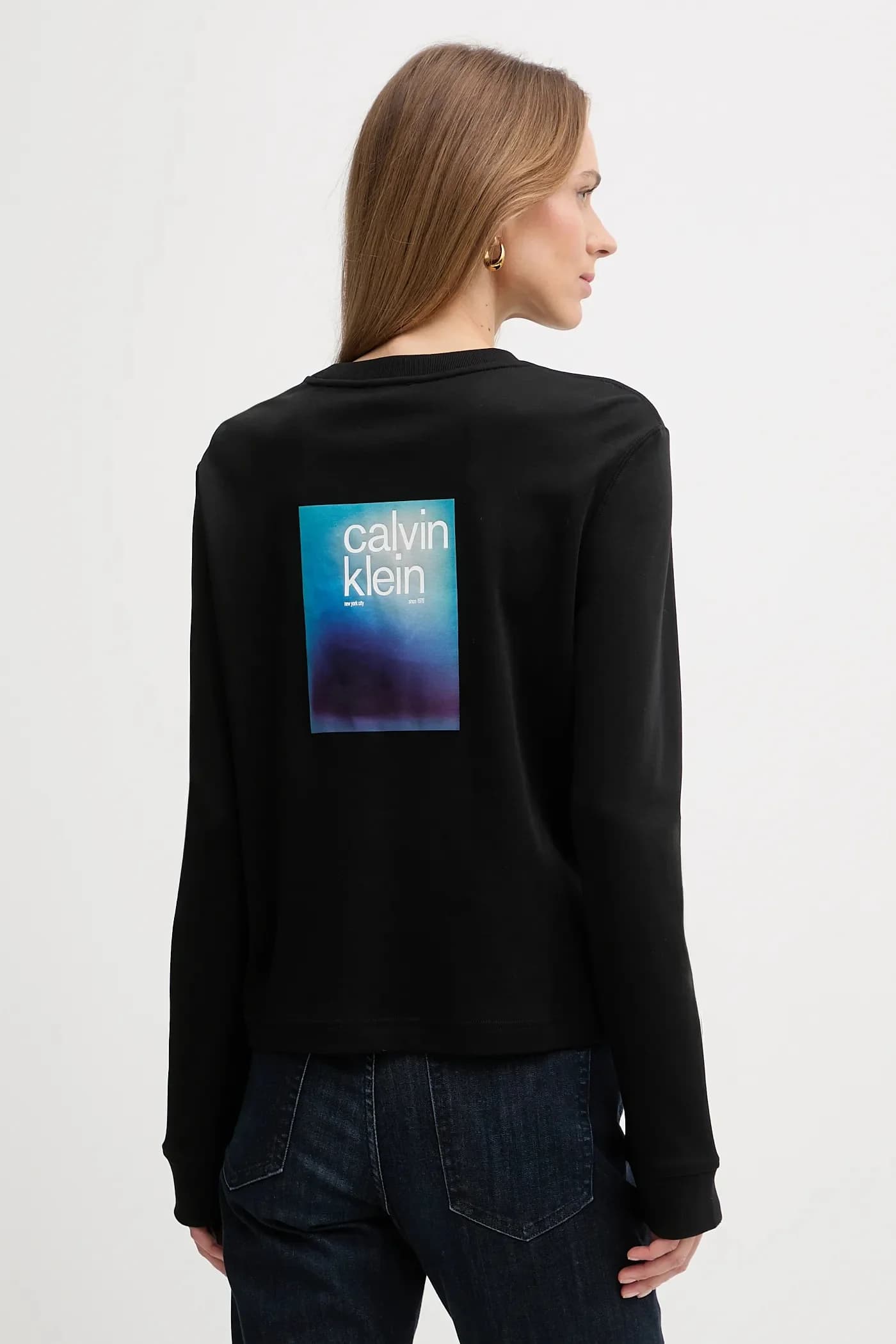 Хлопковая рубашка с длинным рукавом