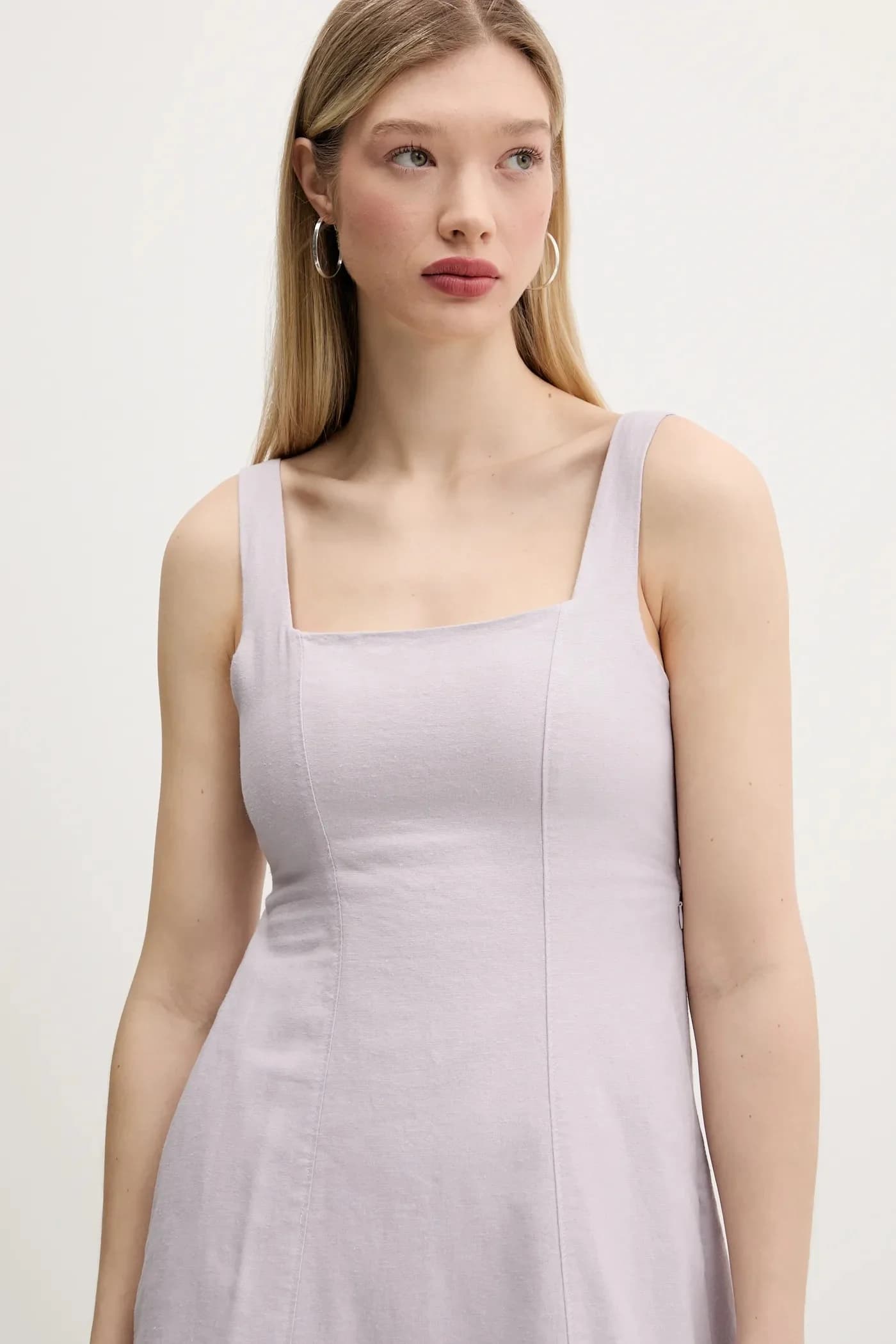 Льняное платье - фото 4