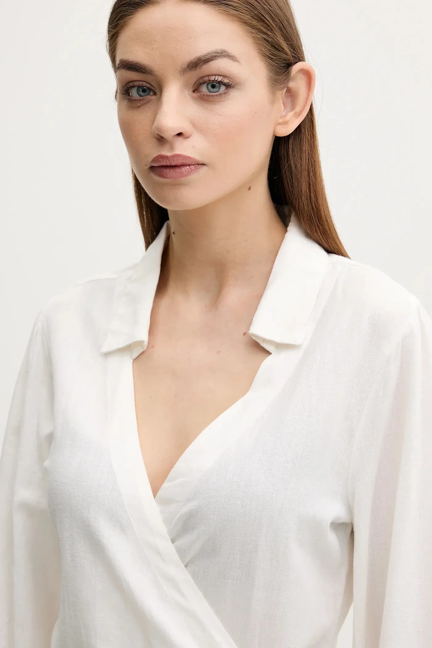 Платье из смесового льна - фото 4