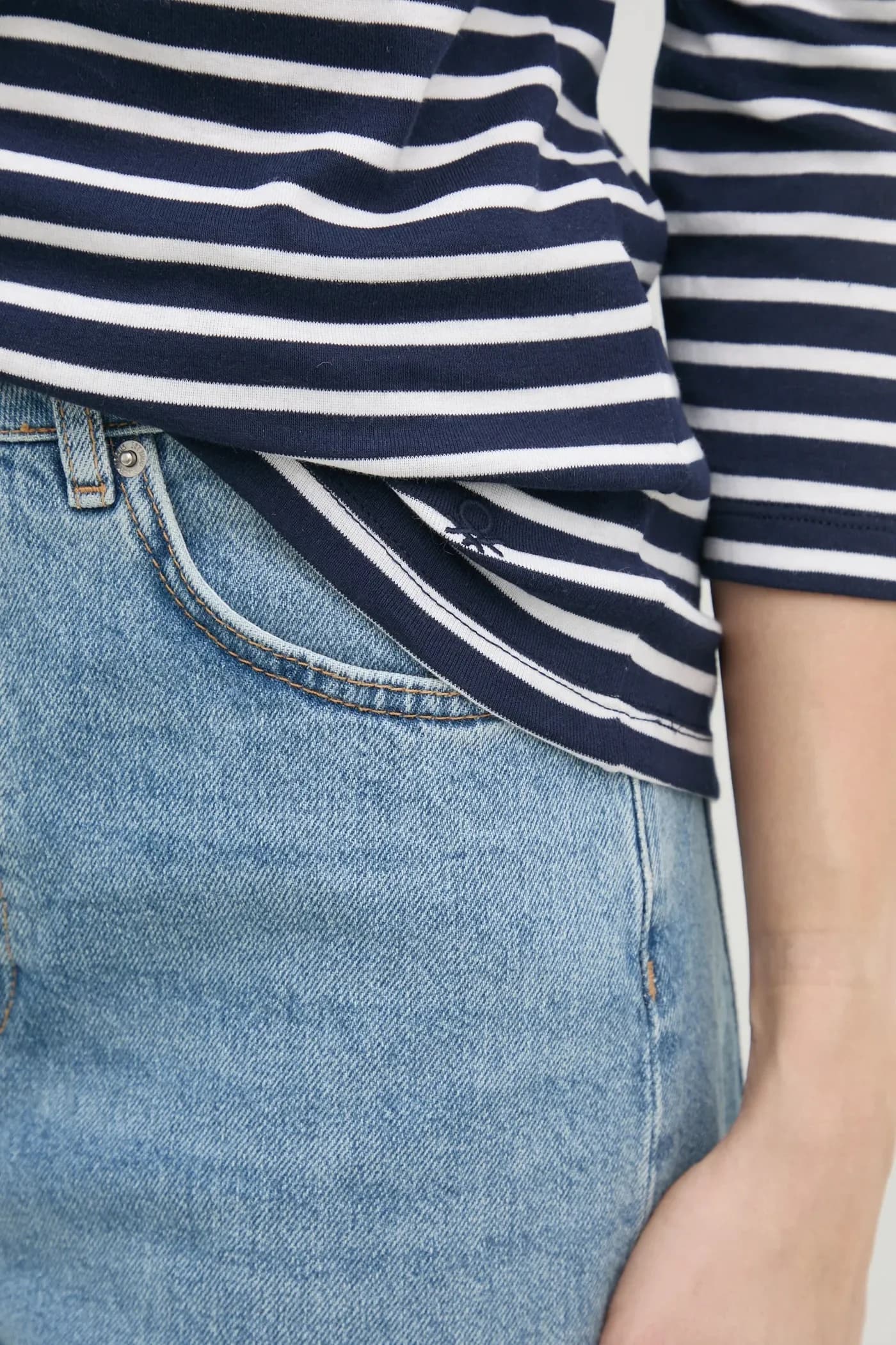 Хлопковая рубашка с длинным рукавом - фото 5