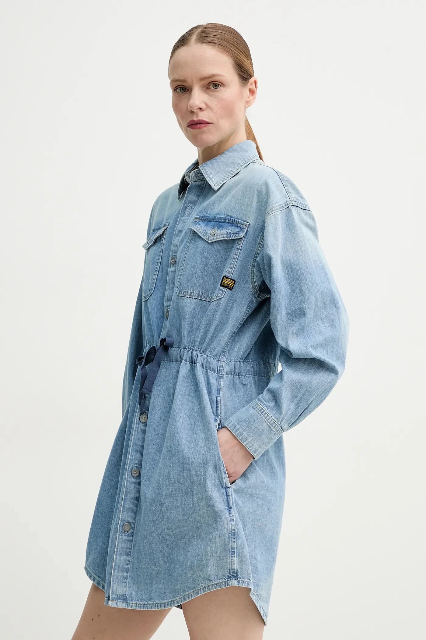 Джинсовое платье - фото 4