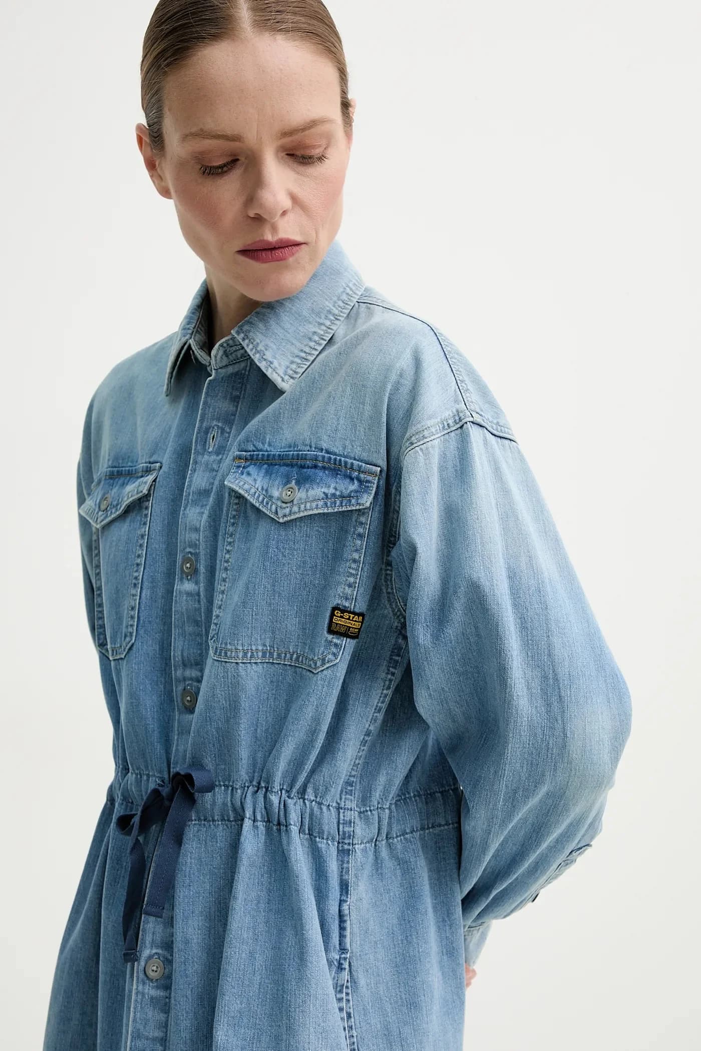 Джинсовое платье - фото 5