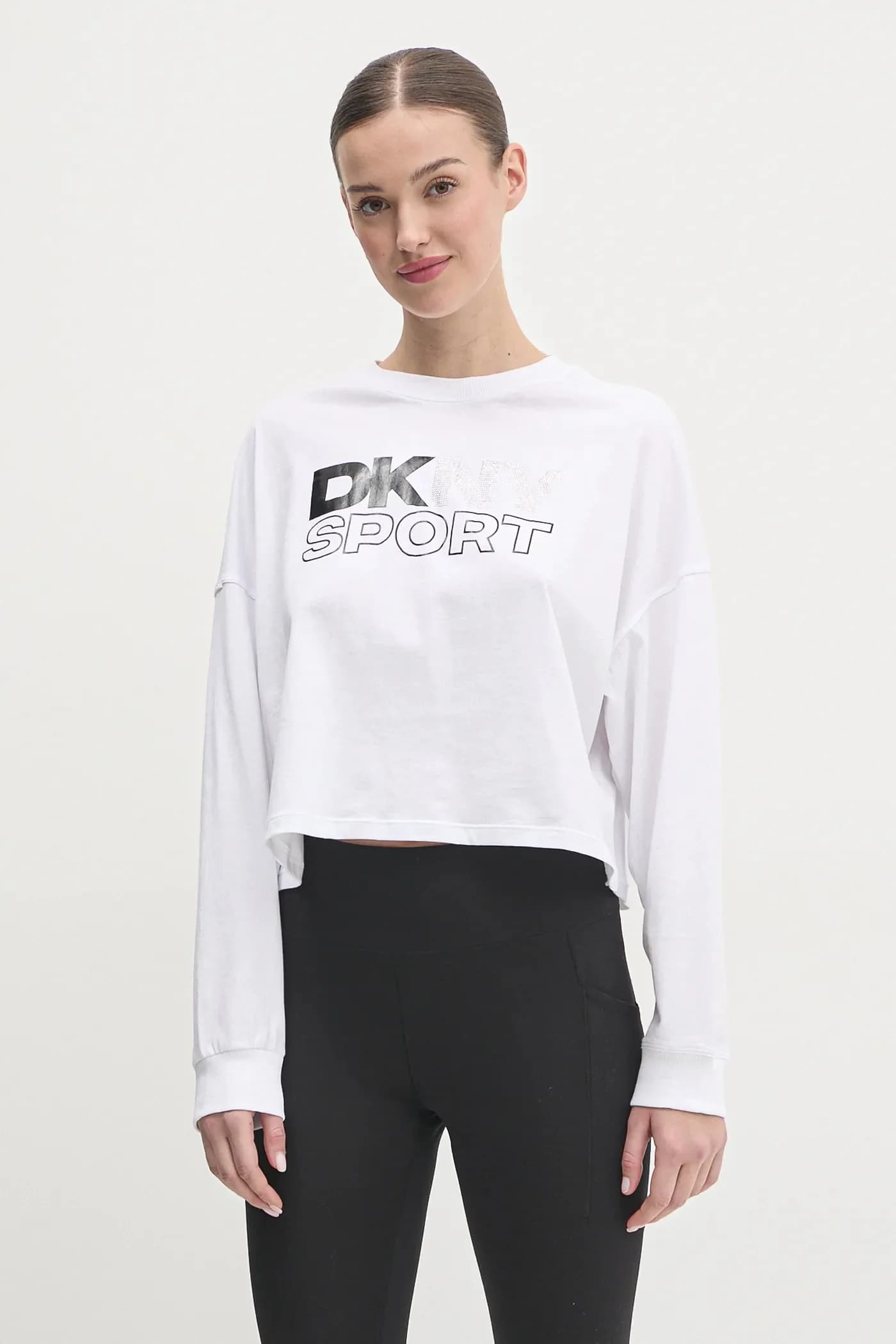 Хлопковая рубашка с длинным рукавом