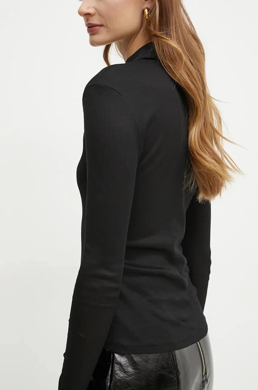 Хлопковая рубашка с длинным рукавом - фото 3