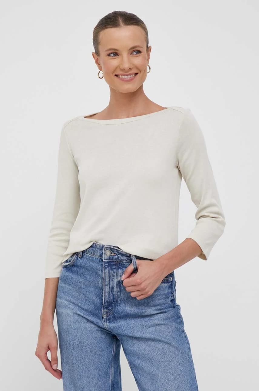 Хлопковая рубашка с длинным рукавом - фото 4