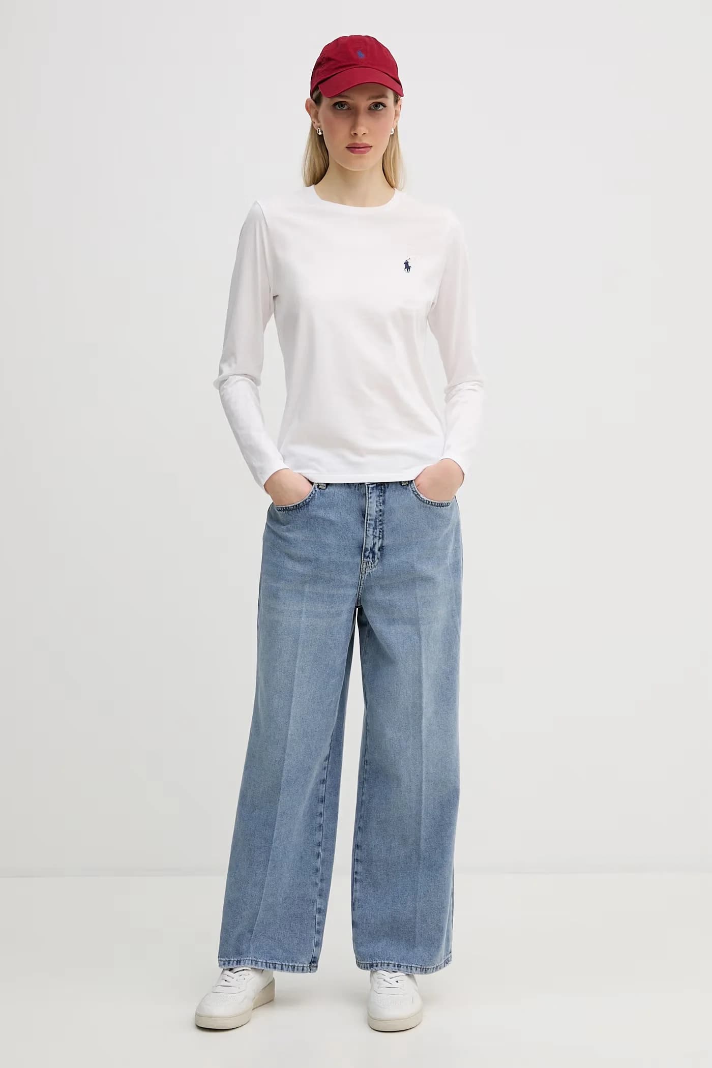 Хлопковая рубашка с длинным рукавом - фото 2