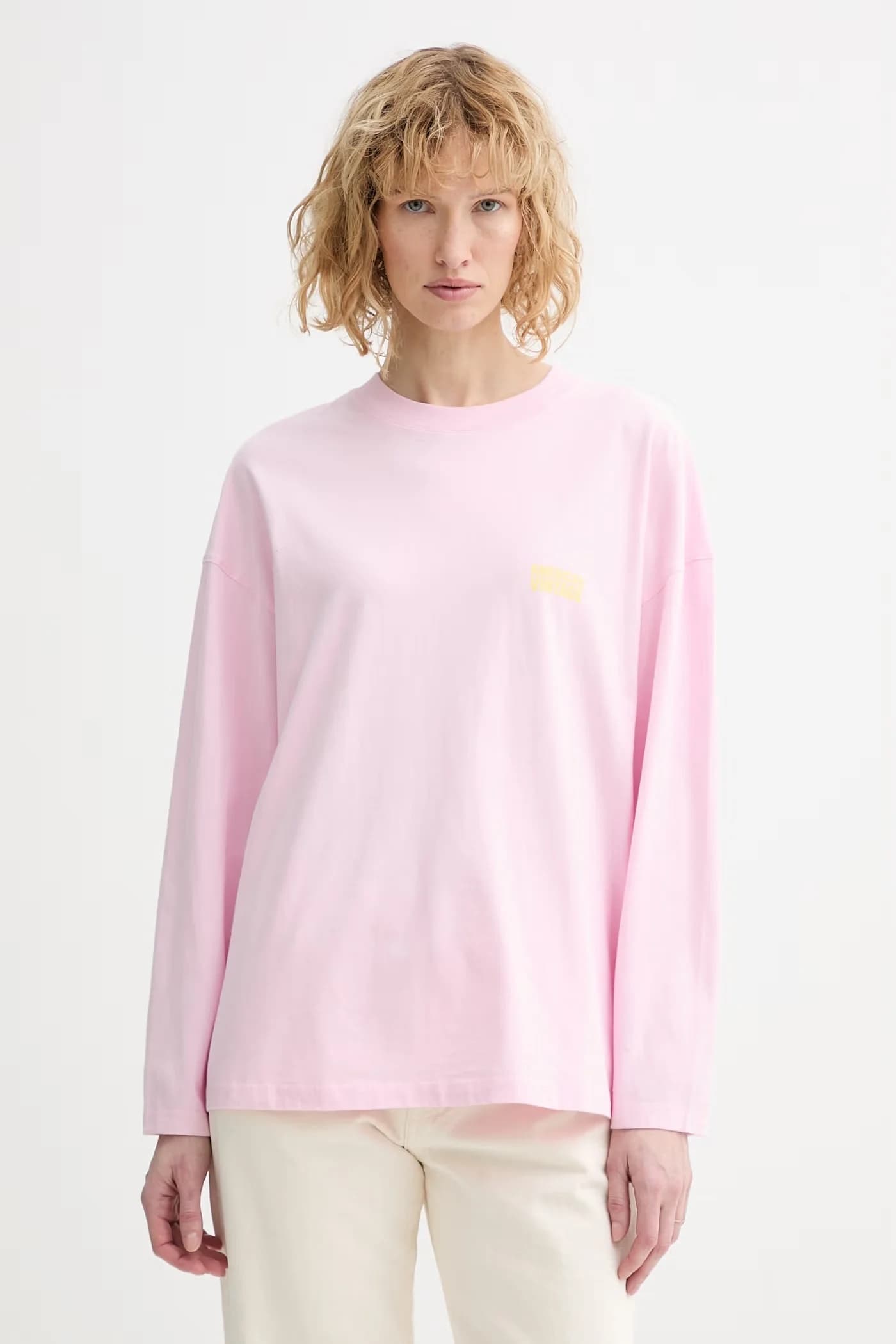 Хлопковая рубашка с длинным рукавом