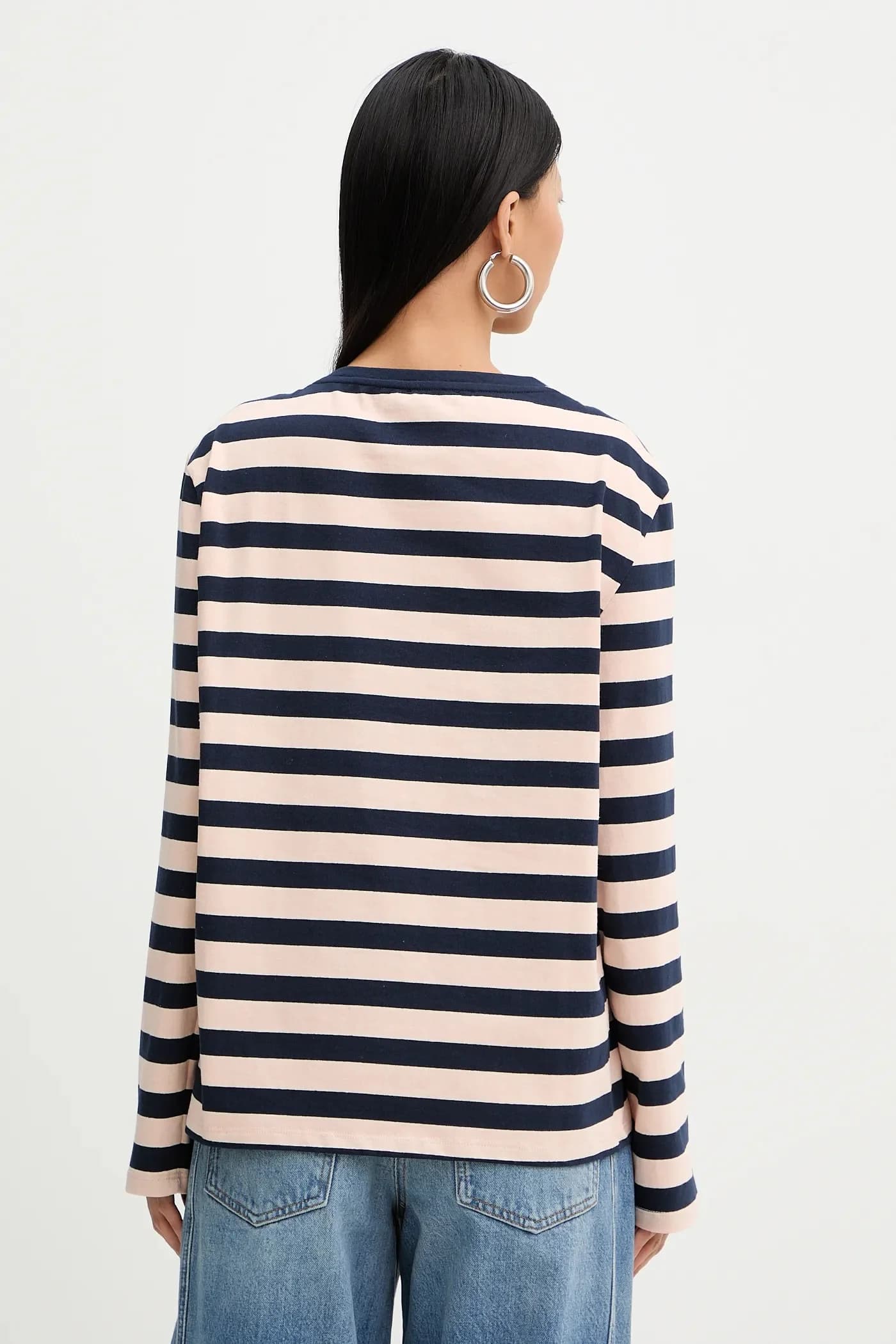 Хлопковая рубашка с длинным рукавом - фото 3