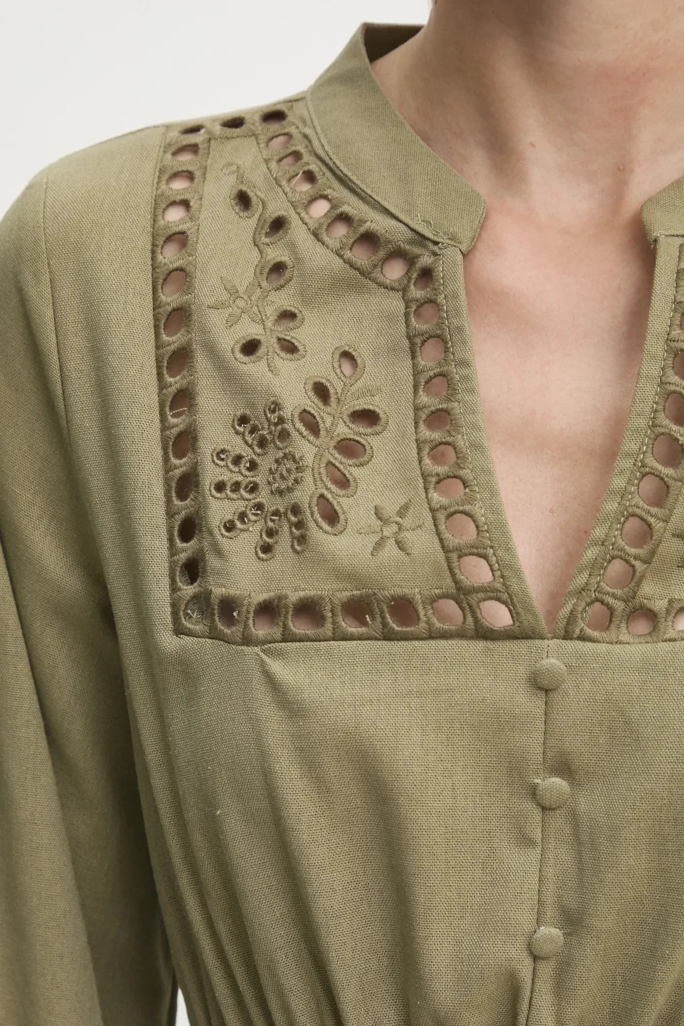 Льняное платье - фото 5