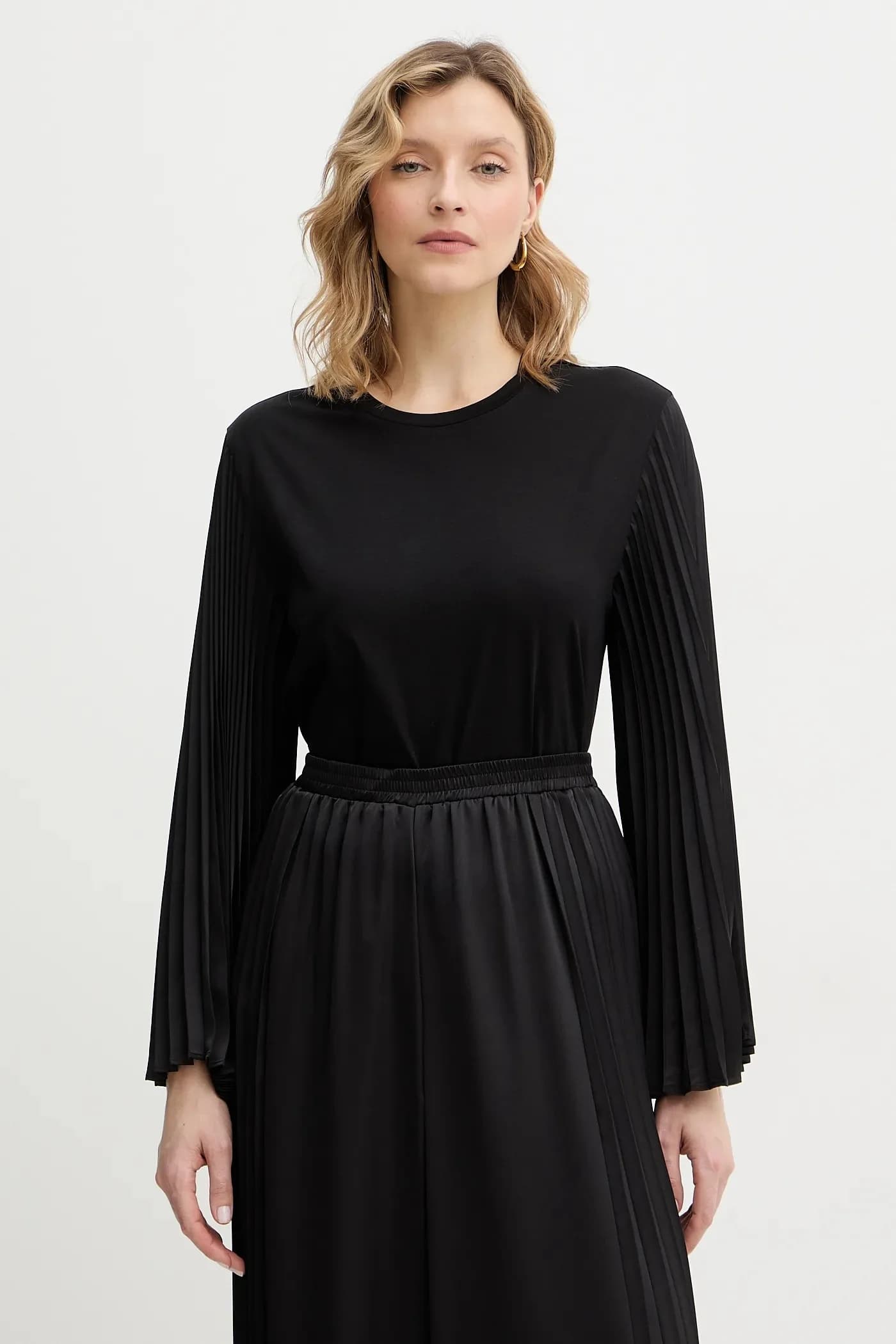 Хлопковая рубашка с длинным рукавом