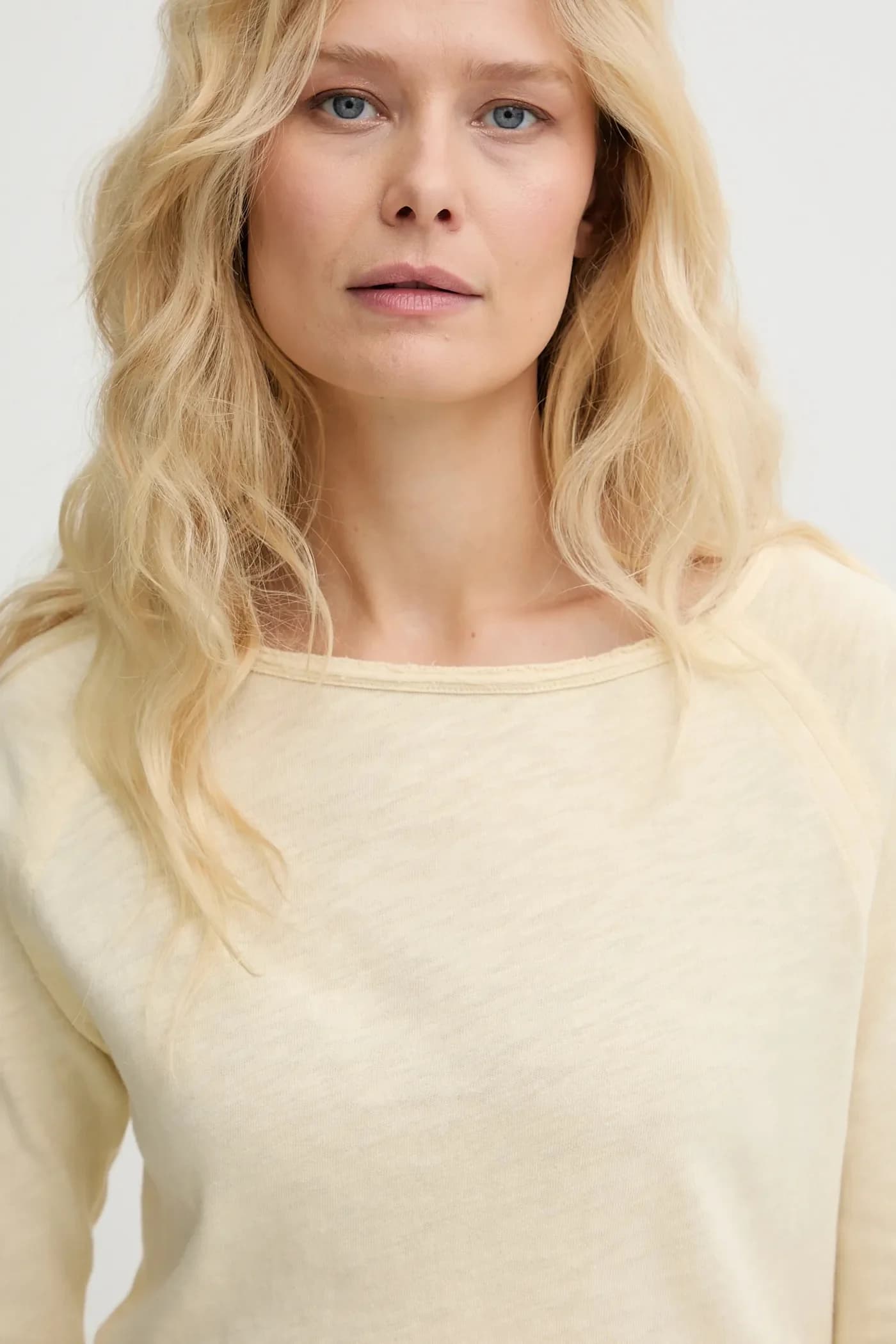 Хлопковая ФУТБОЛКА с длинными рукавами ML COL BATEAU - фото 4