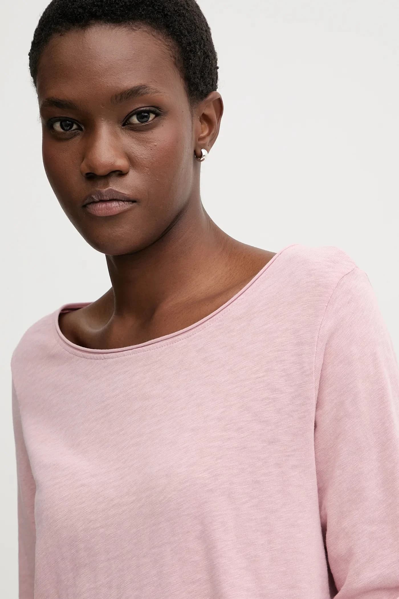 Хлопковая рубашка с длинным рукавом - фото 4