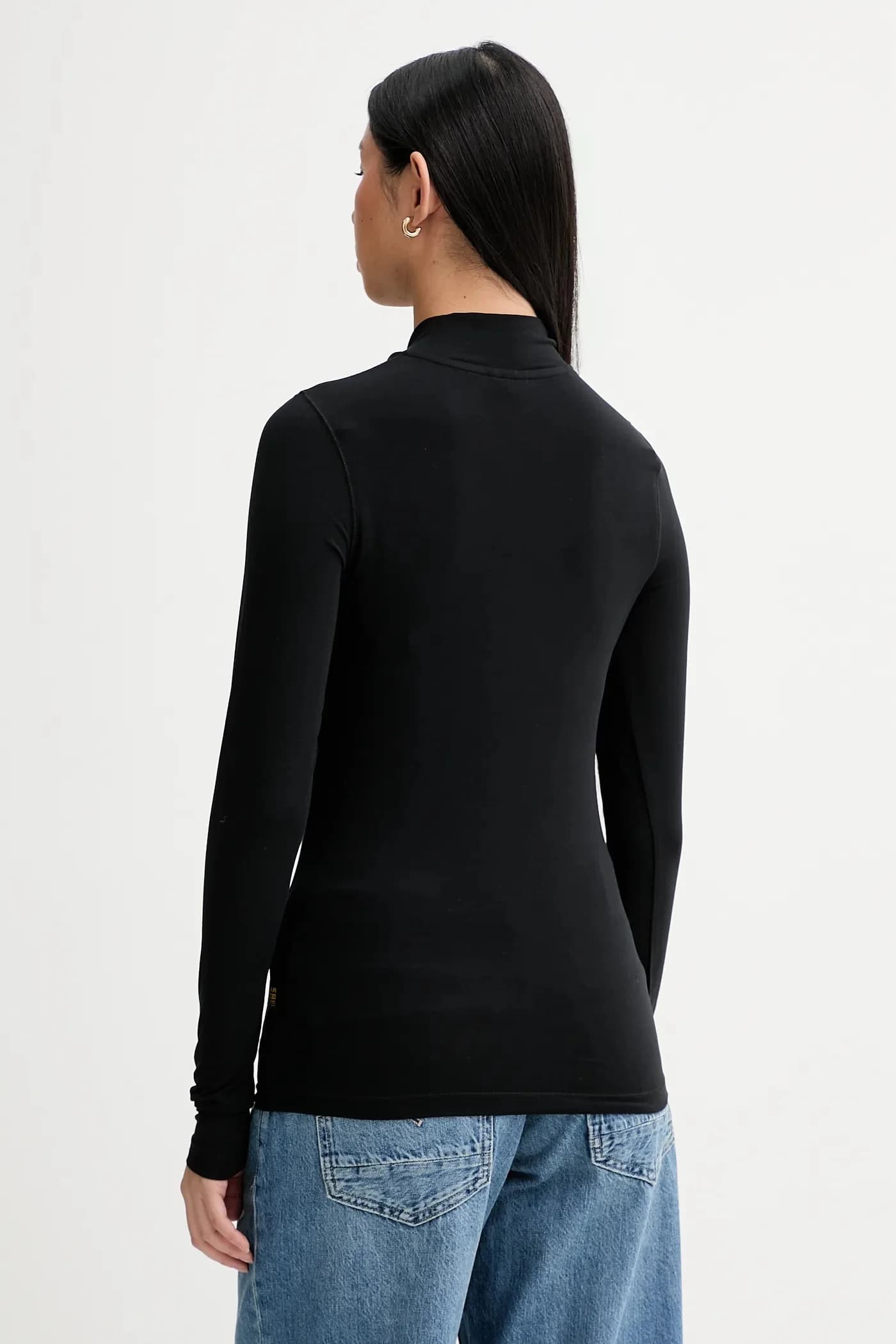 Узкая рубашка с длинными рукавами - фото 3