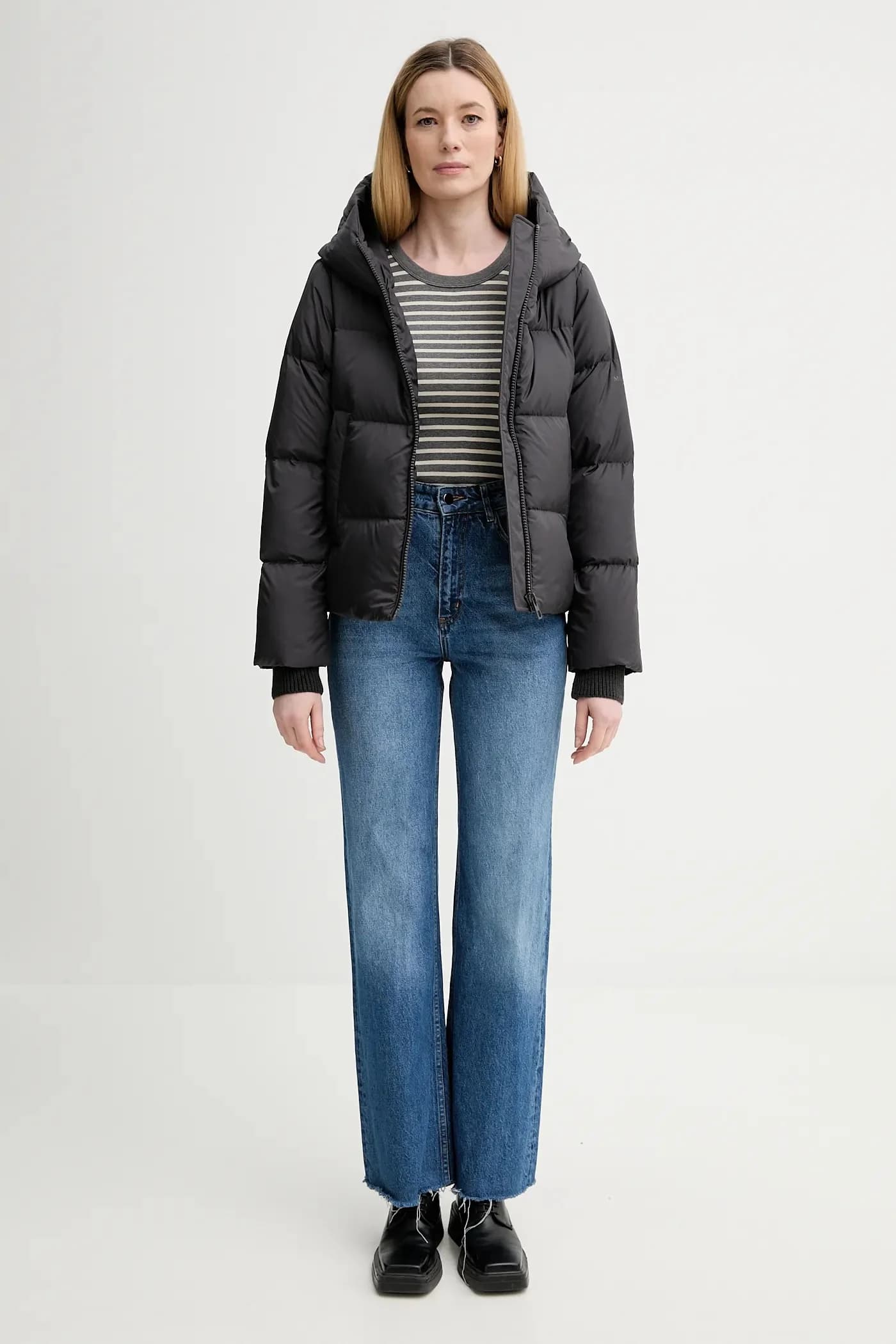 Хлопковая рубашка с длинным рукавом - фото 2