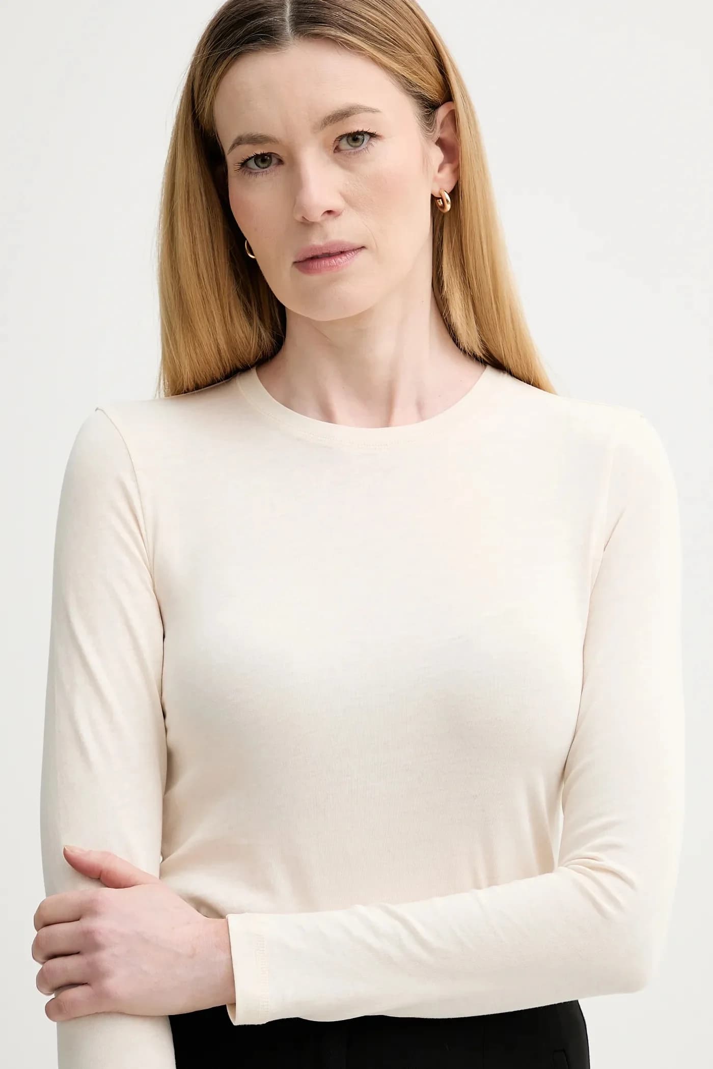 Хлопковая рубашка с длинным рукавом - фото 4