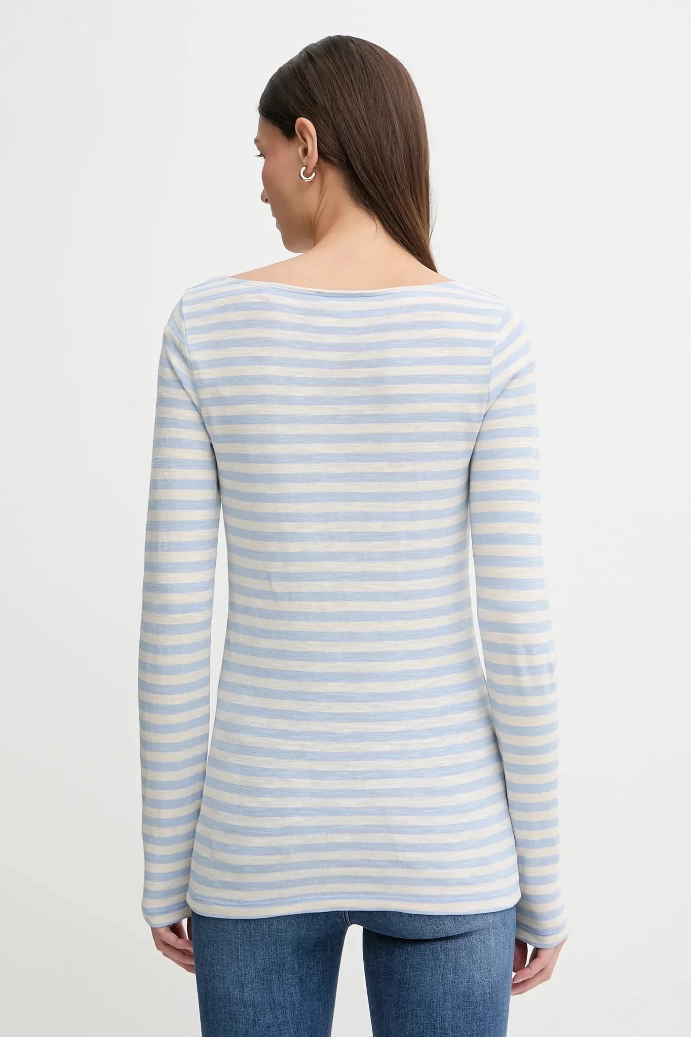 Хлопковая рубашка с длинным рукавом - фото 3