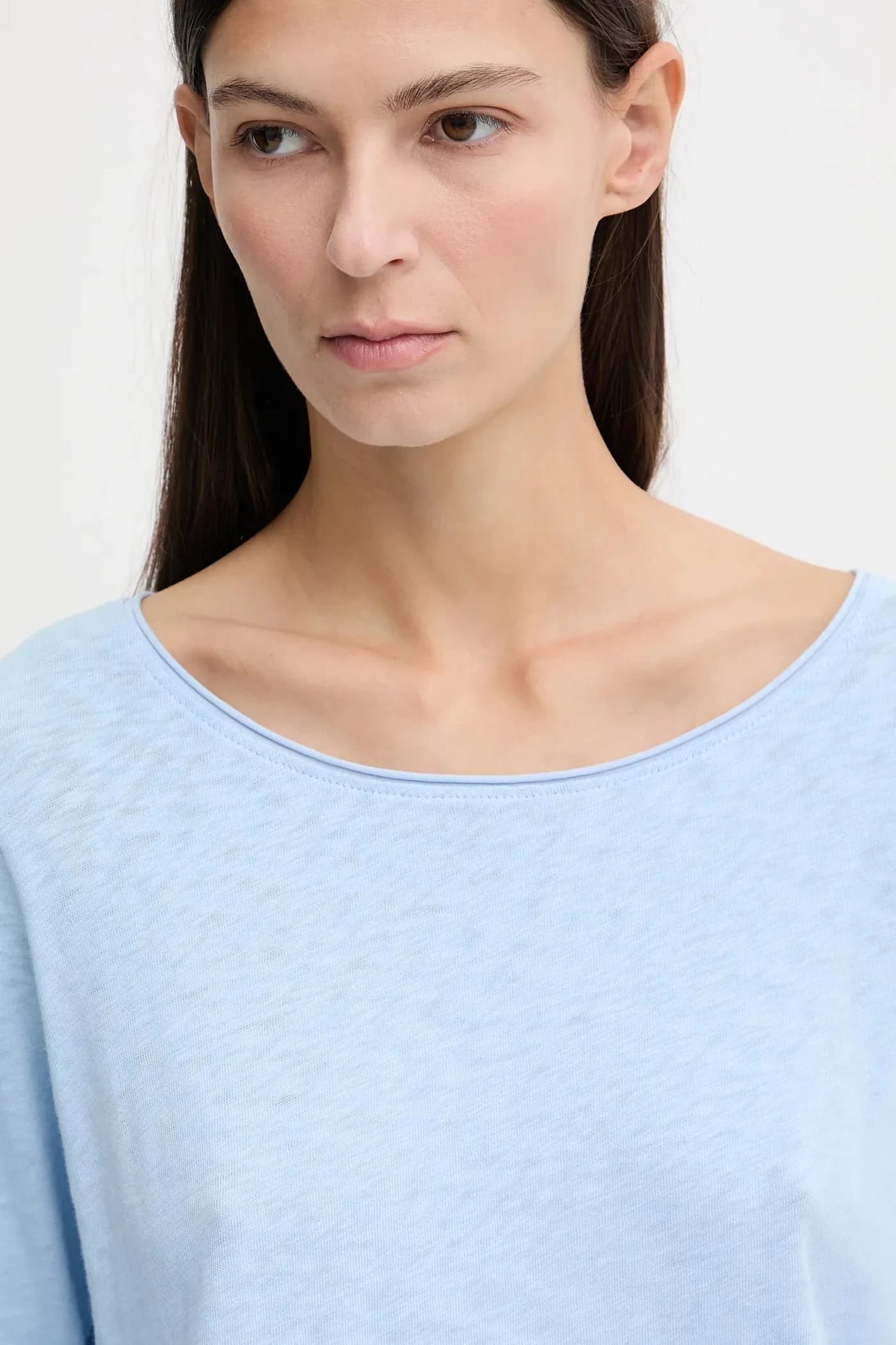 Хлопковая рубашка с длинным рукавом - фото 4