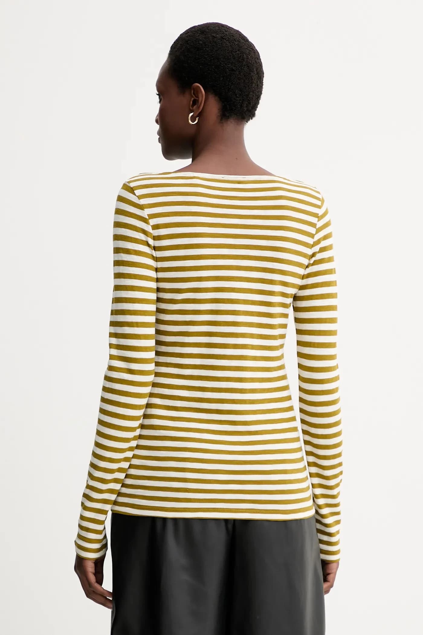 Хлопковая рубашка с длинным рукавом - фото 3