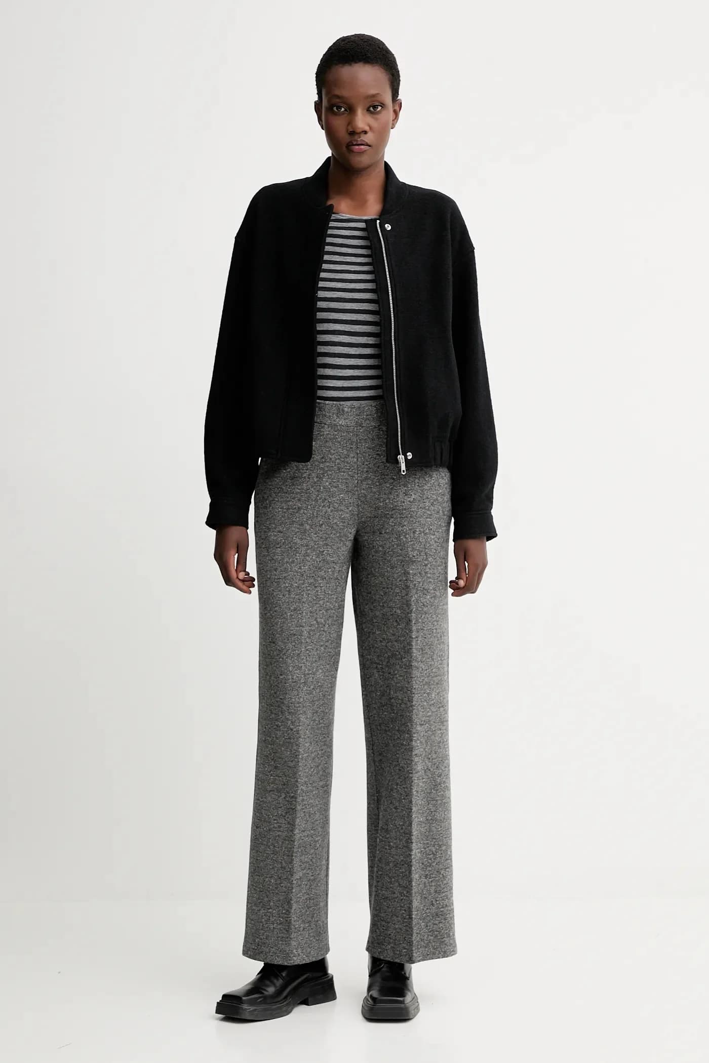 Хлопковая рубашка с длинным рукавом - фото 2