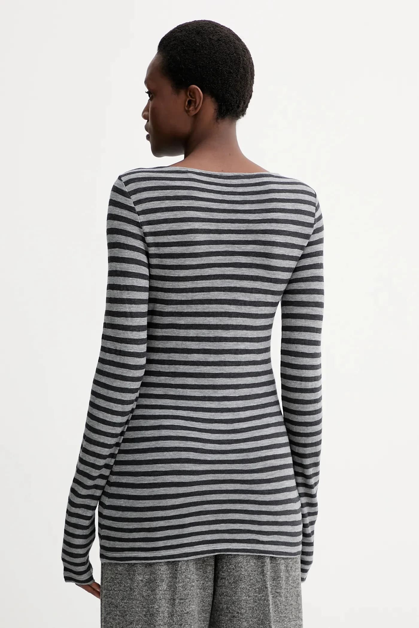 Хлопковая рубашка с длинным рукавом - фото 3