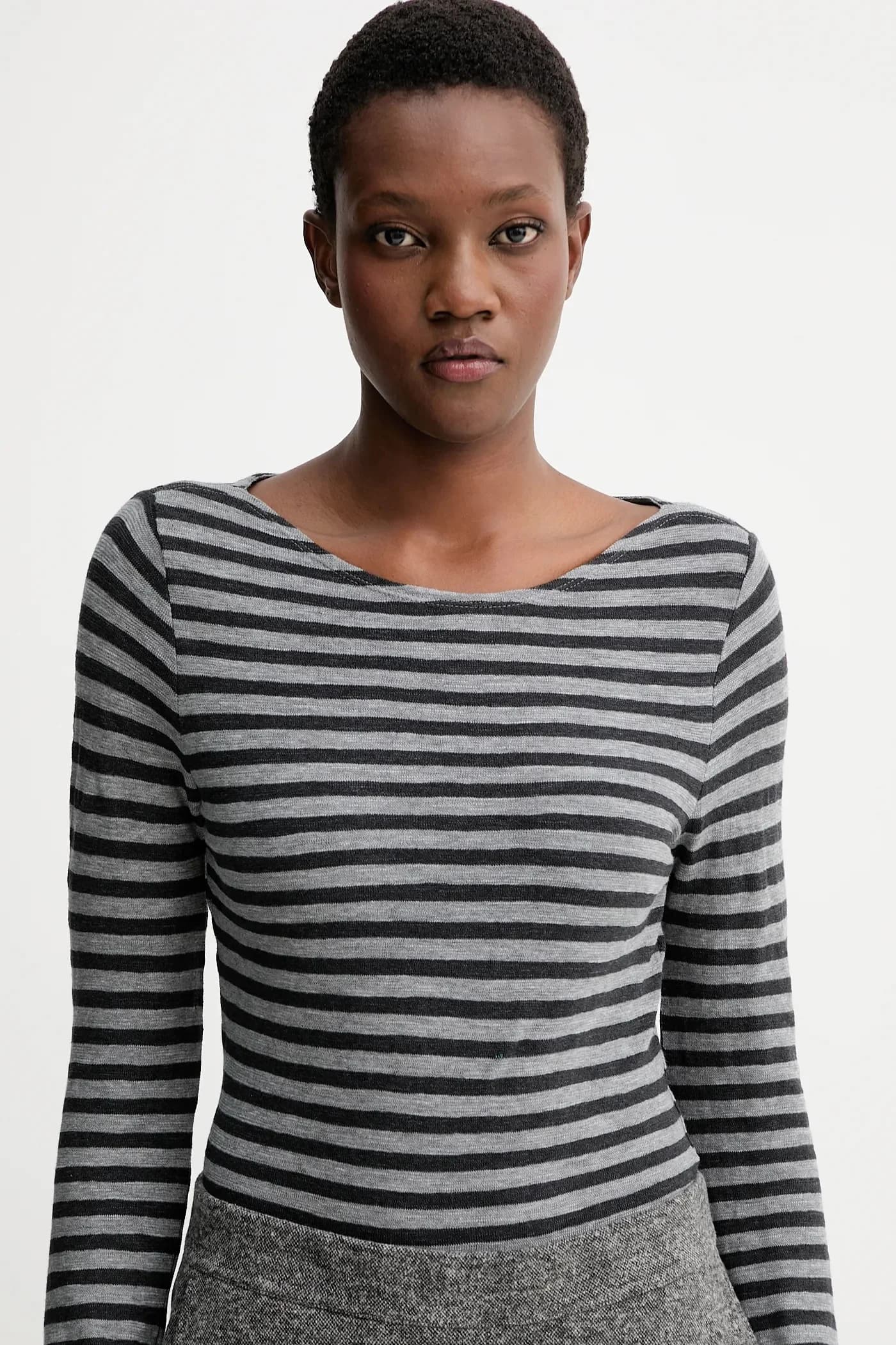 Хлопковая рубашка с длинным рукавом - фото 4