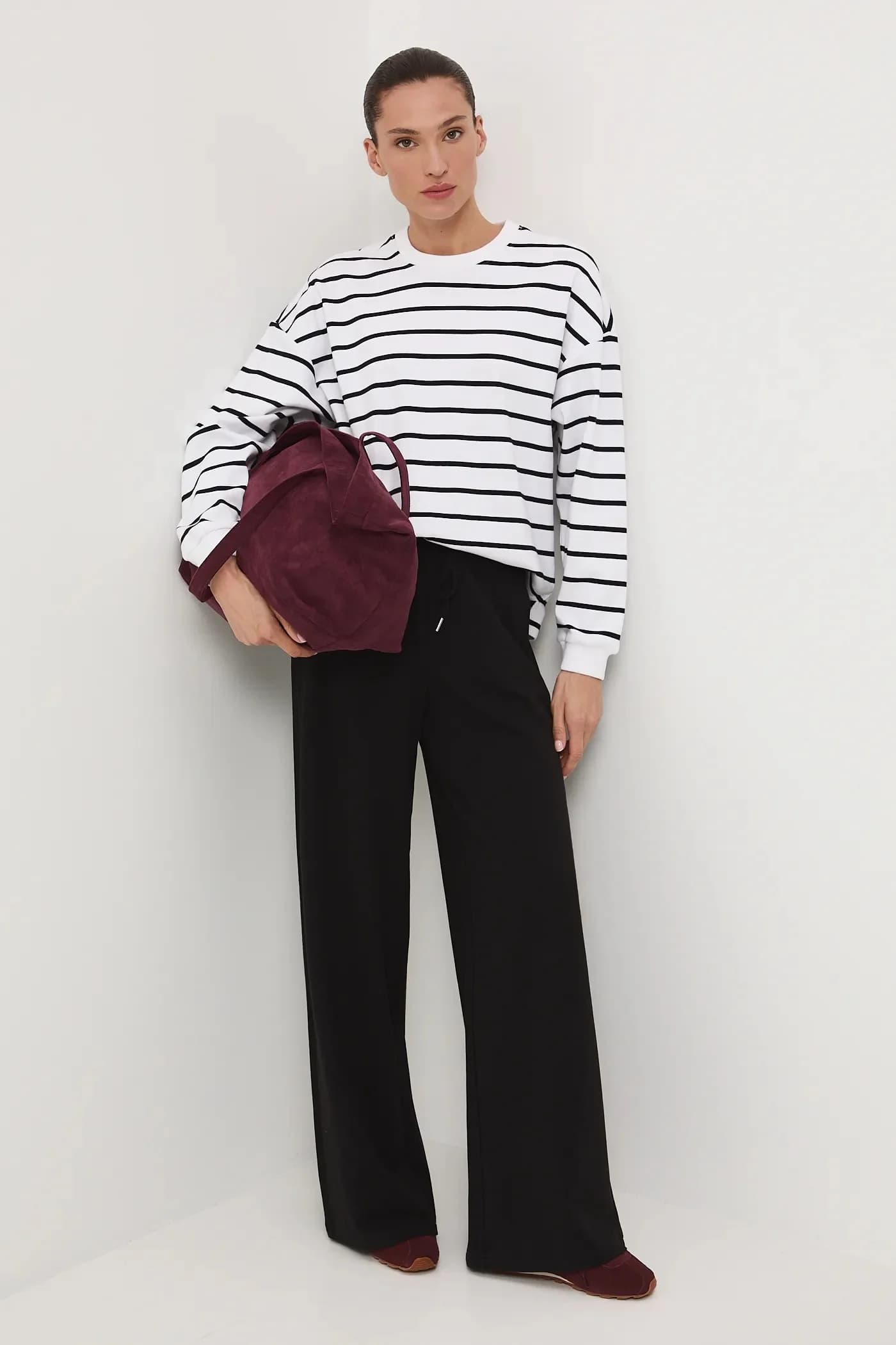 Хлопковая рубашка с длинным рукавом - фото 2